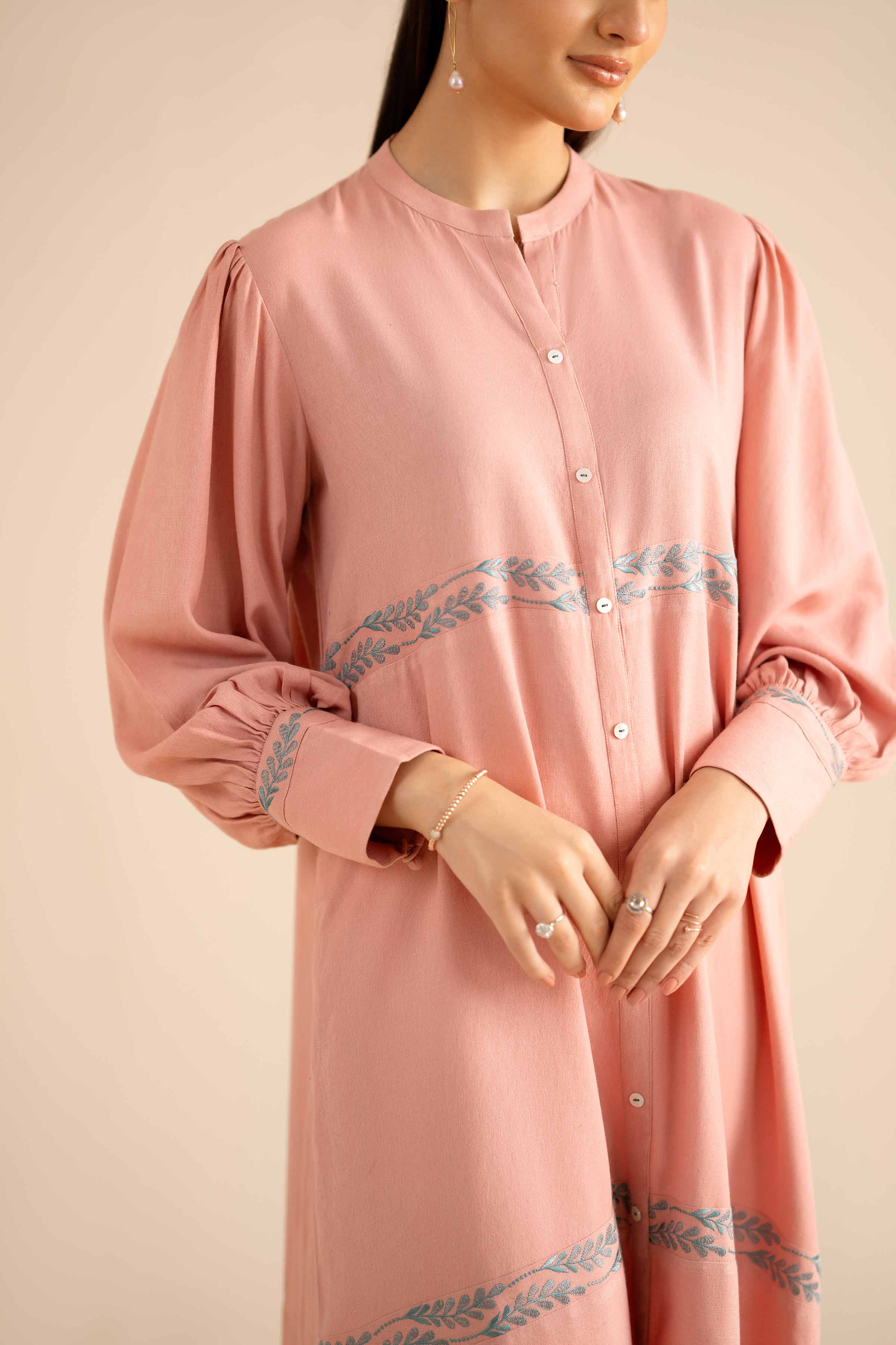 Printed Dress - AW25-22 for Women - Pret Collection | Nishat | Shop Online