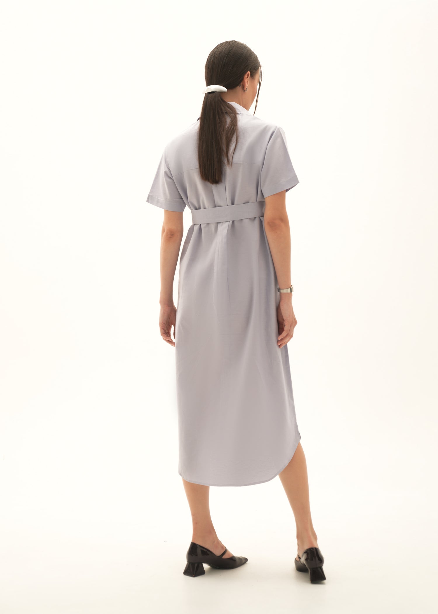Button Down Linen Blend Dress - KOA