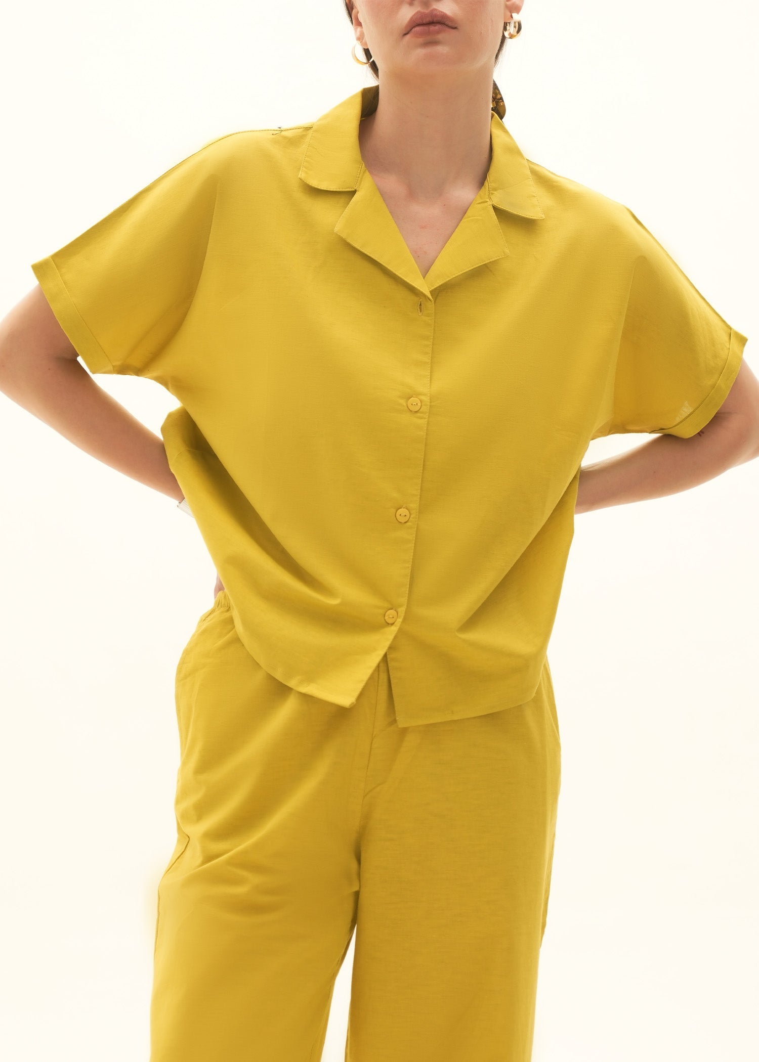 Button-Down Linen Blend Shirt - KOA