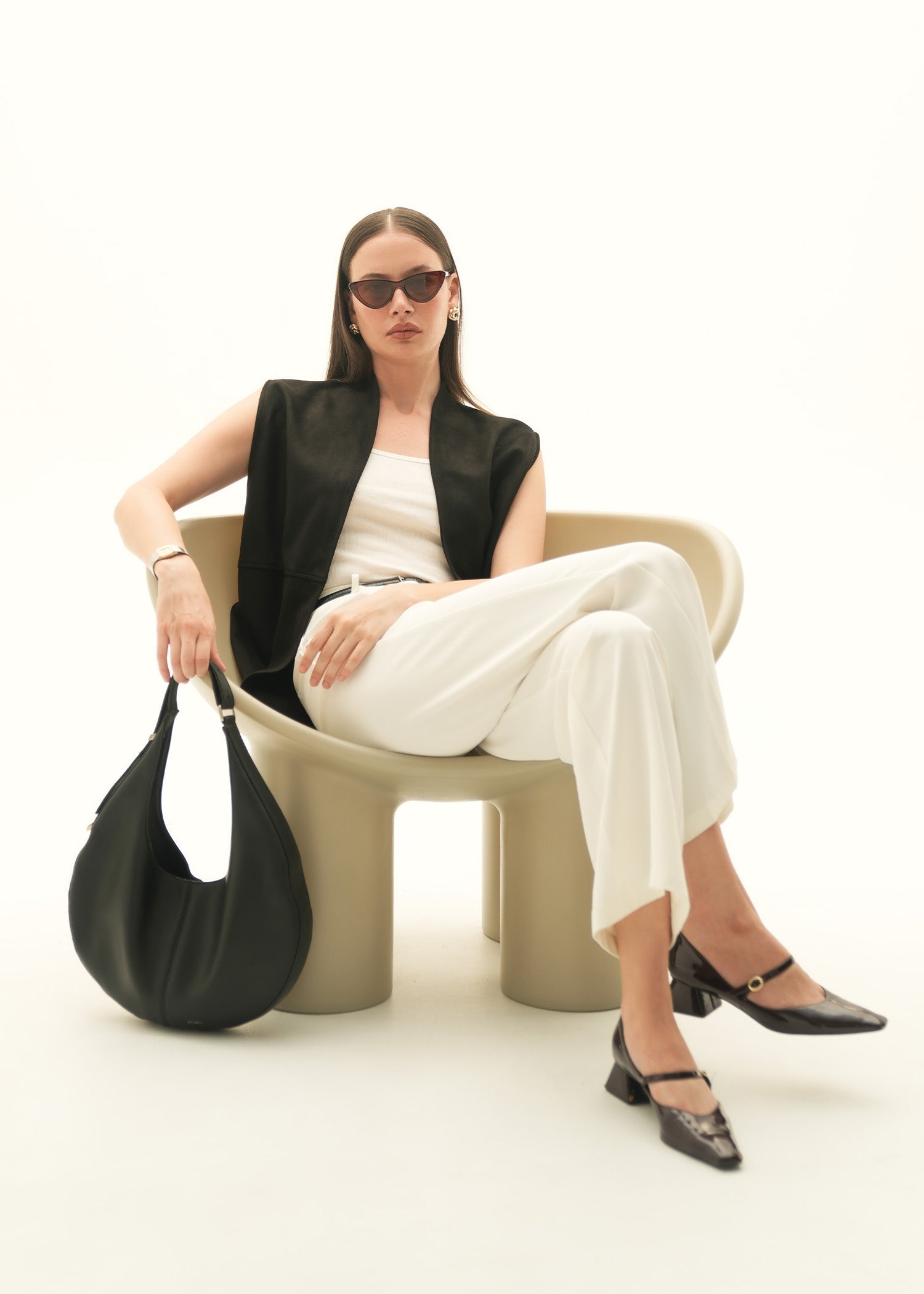 Tailored Wide Leg Trousers - KOA