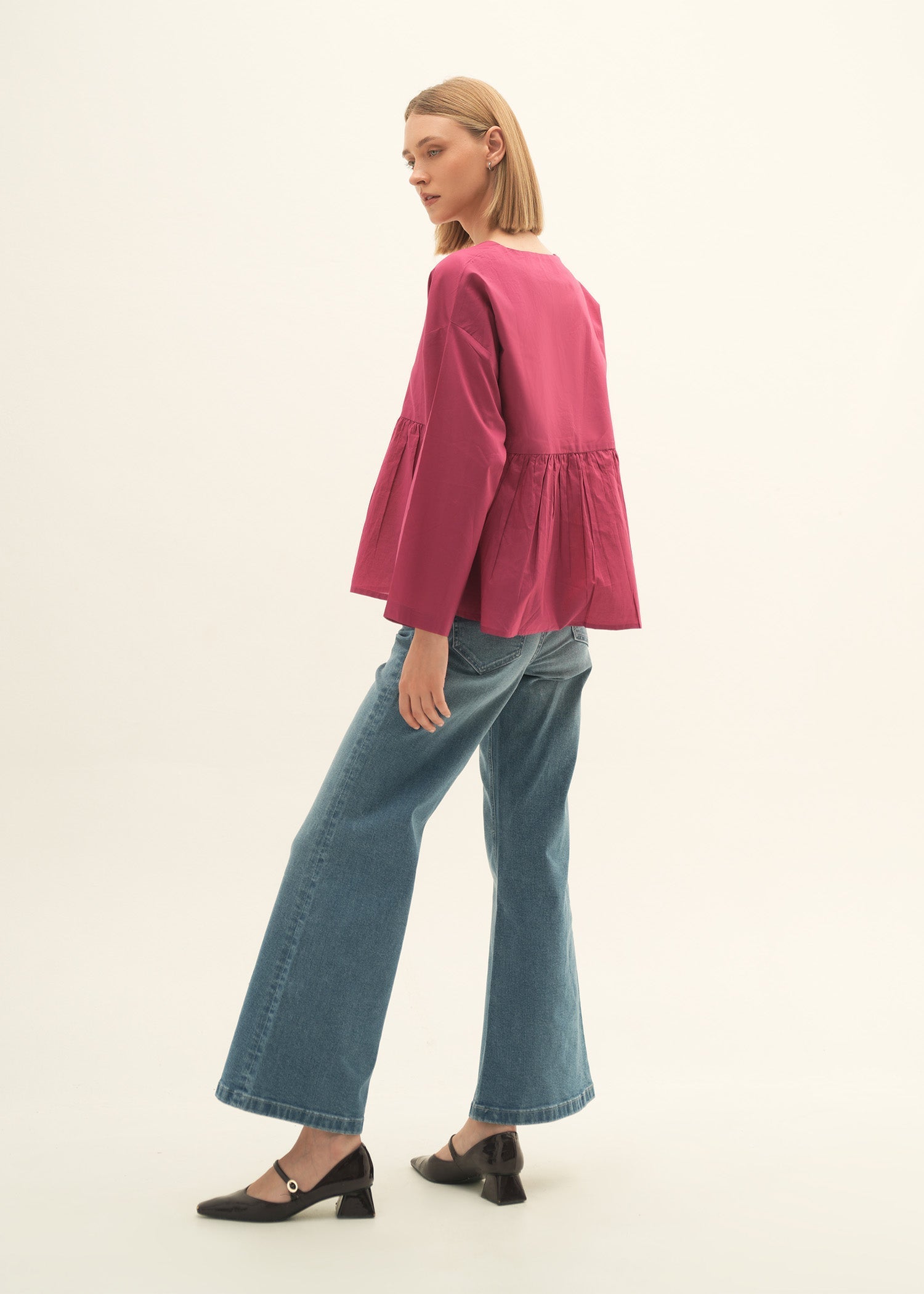 Flared Cotton Top - KOA