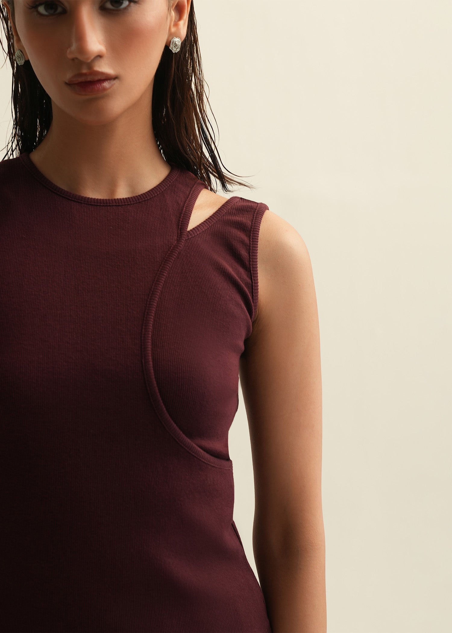 Asymmetrical Tank Top - KOA