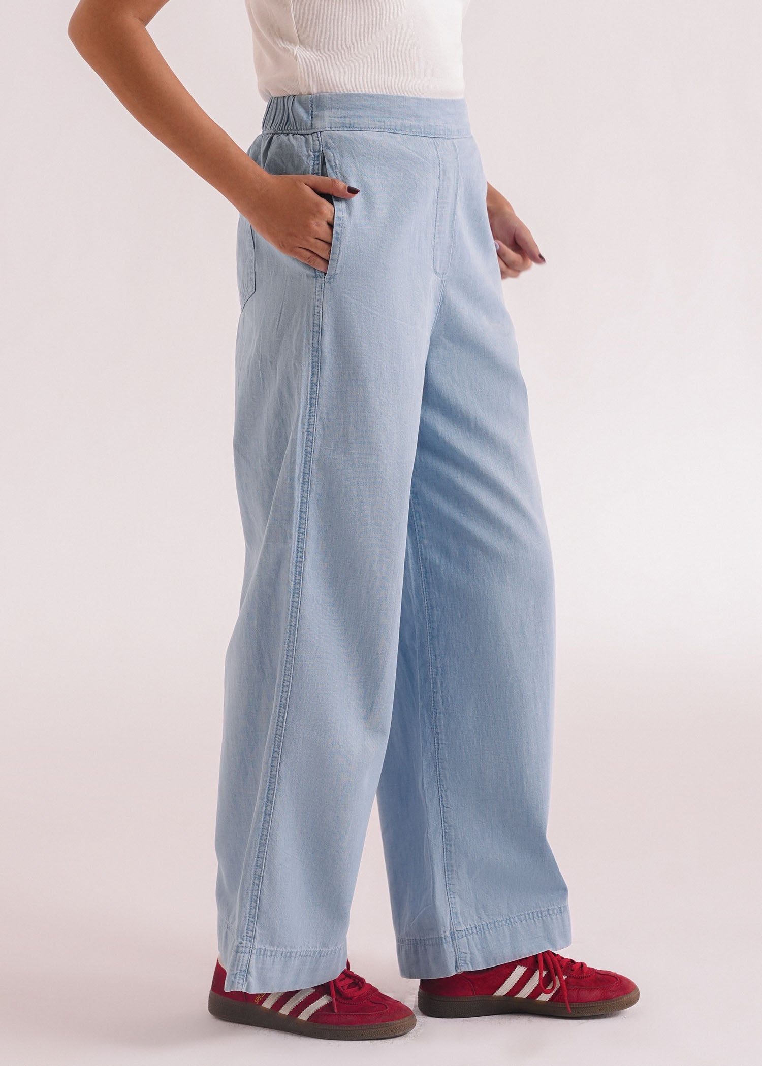 Denim Wide Legged Trouser- WS26-184