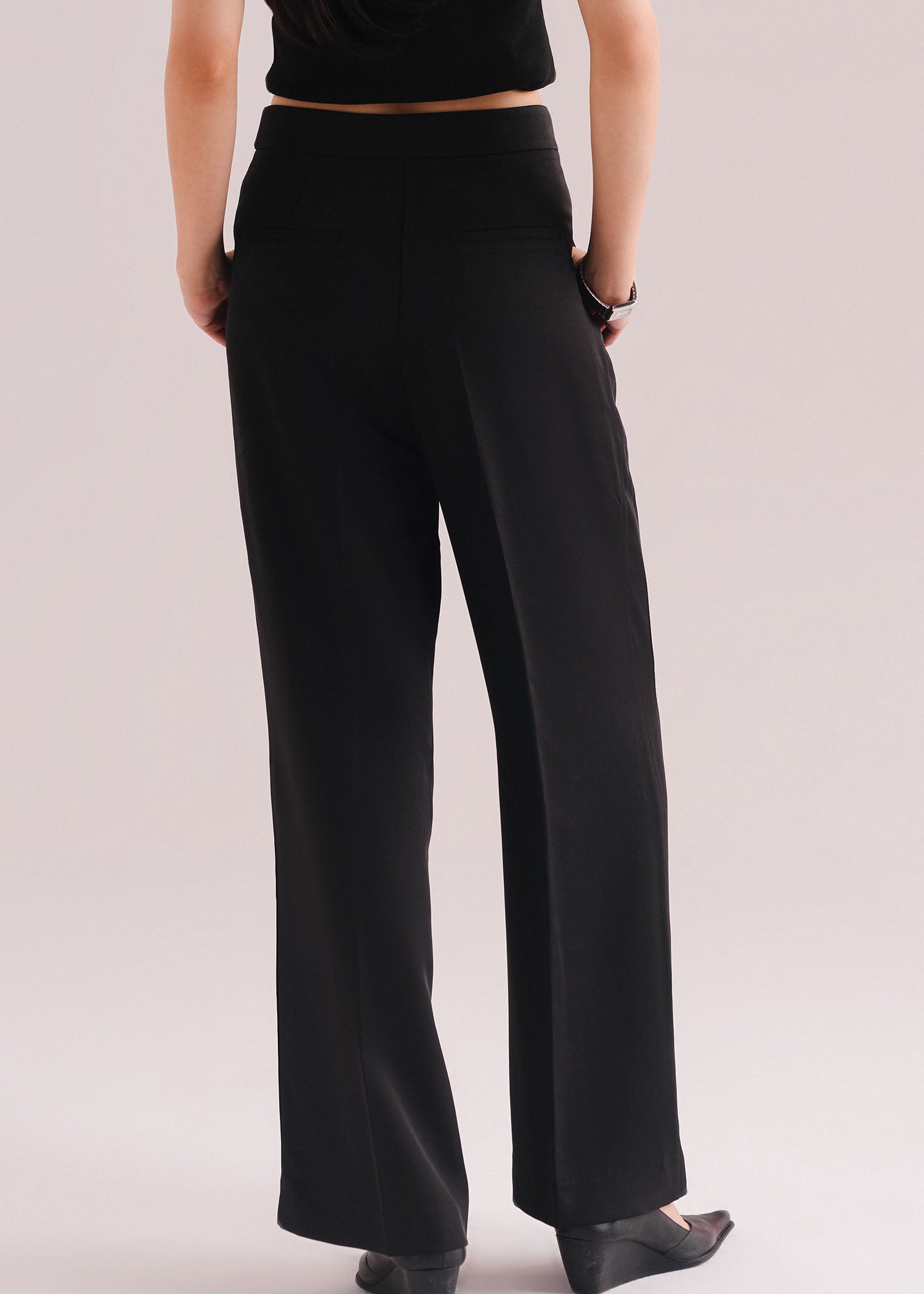 Tailored Pants with Side Belt- WS26-246