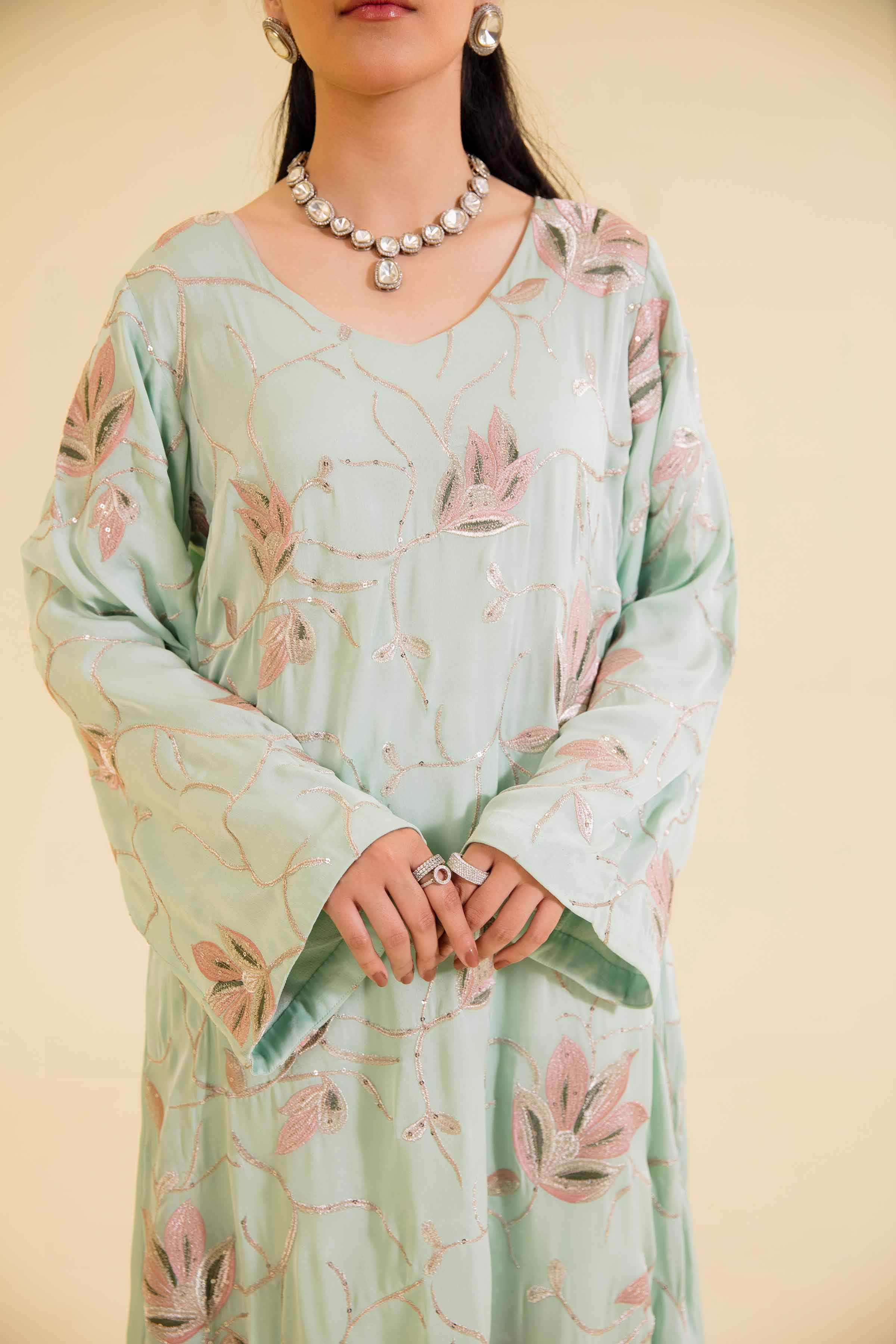 Embroidered Long Dress - FE24-12