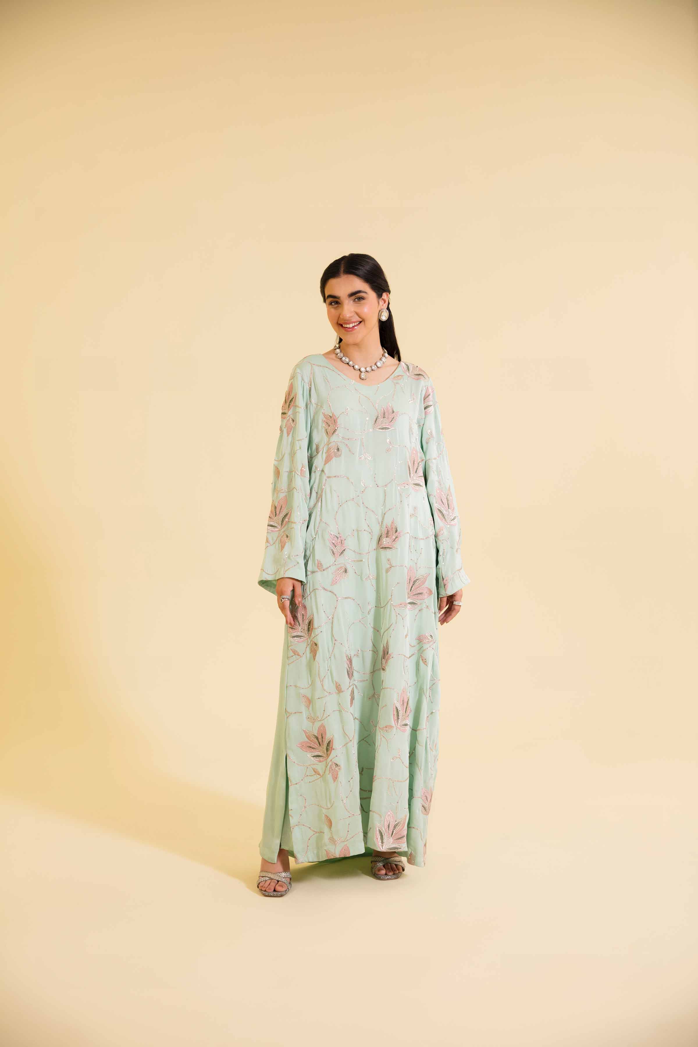 Embroidered Long Dress - FE24-12