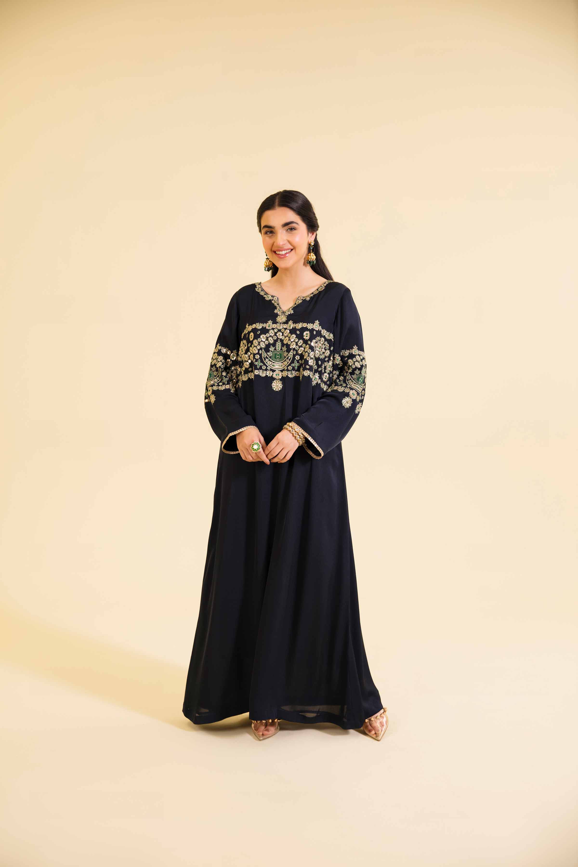 Embroidered Long Dress - FE24-15