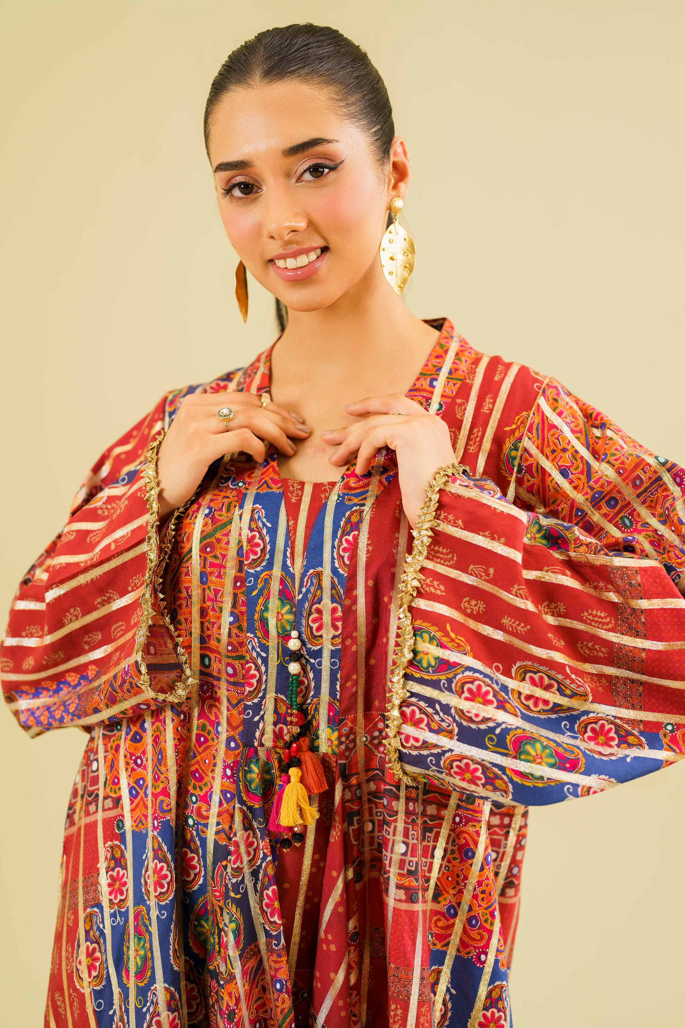 Printed Long Dress - FE24-64
