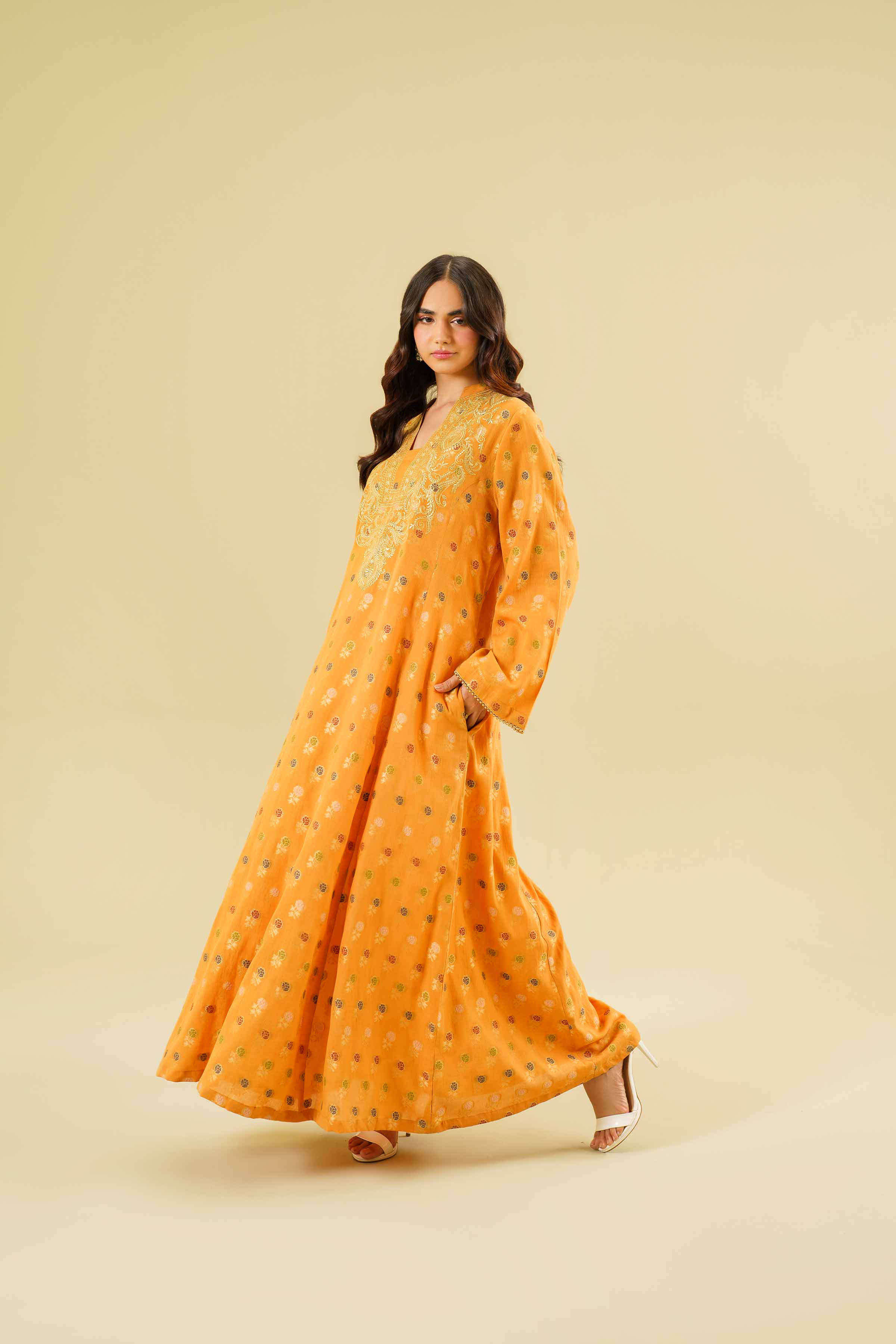 Embroidered Long Dress - FE24-67