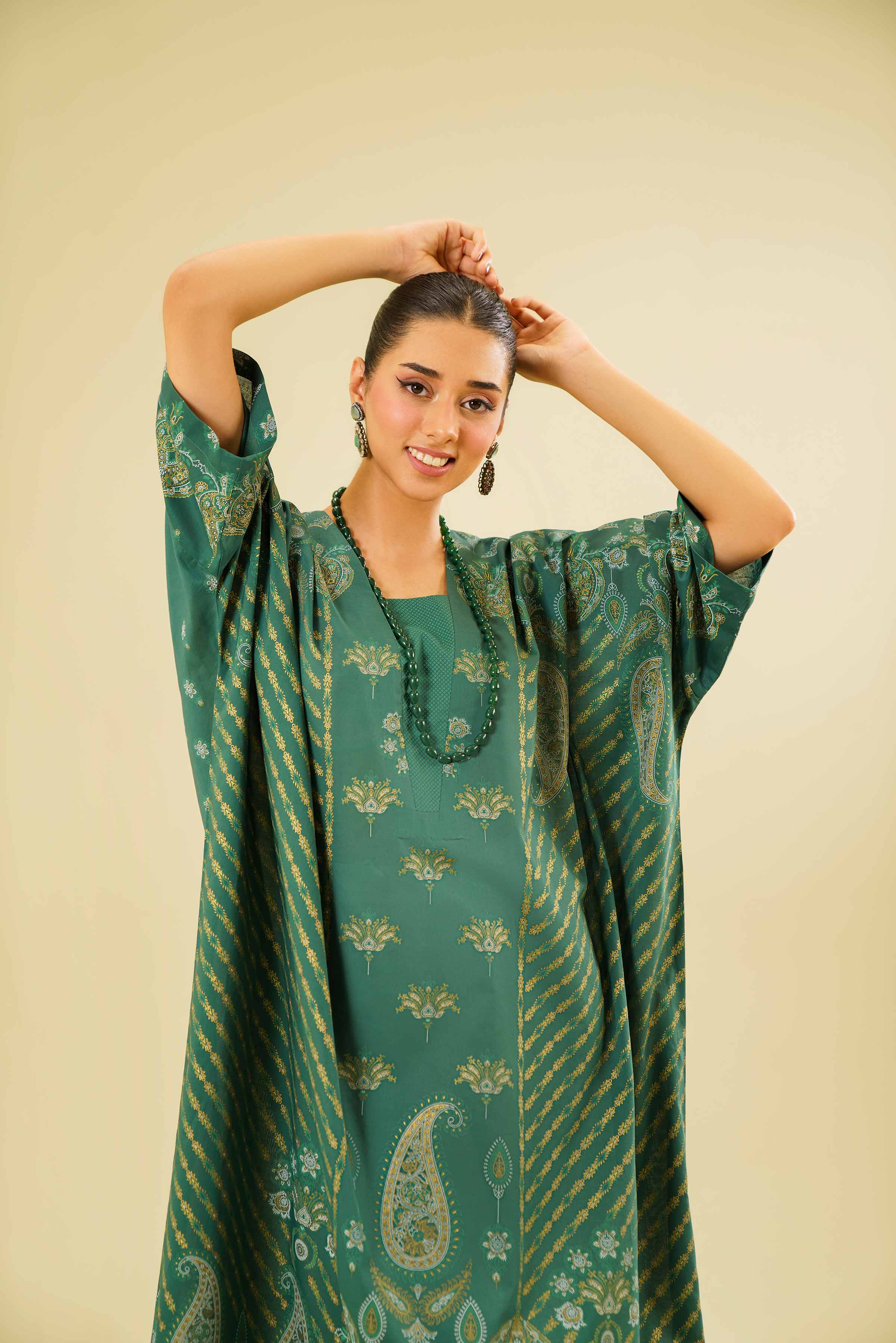 Printed Long Dress - FE24-68