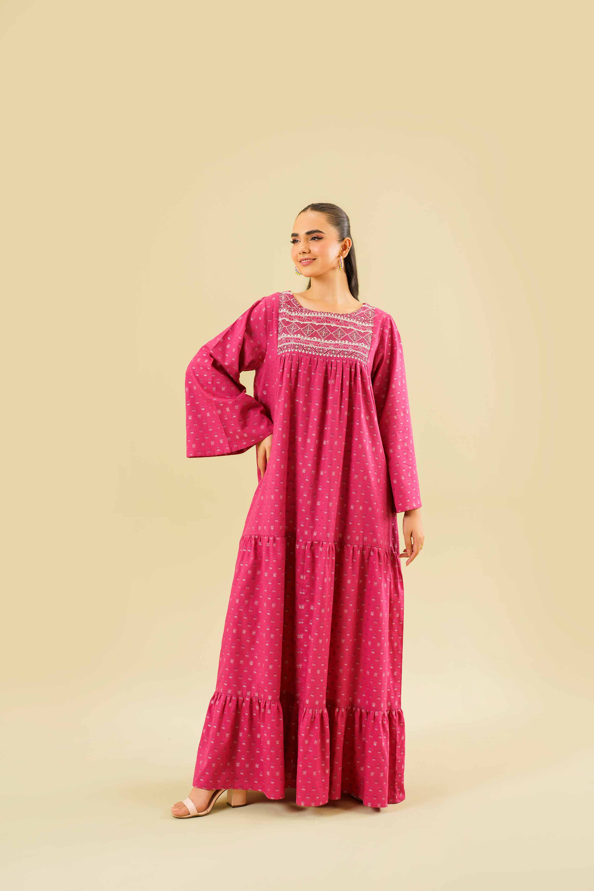 Embroidered Long Dress - FE24-69