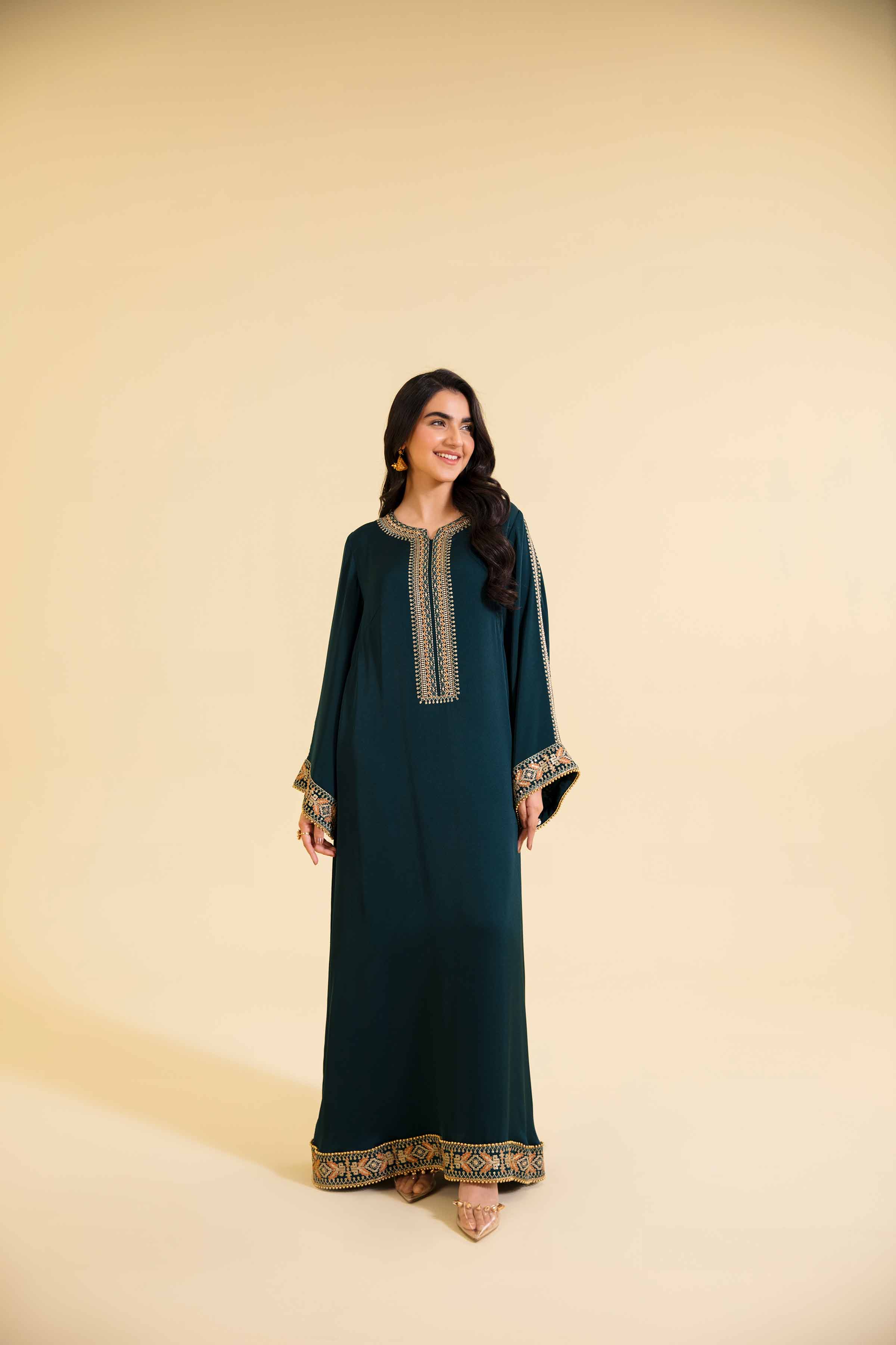 Embroidered Long Dress - FE24-71
