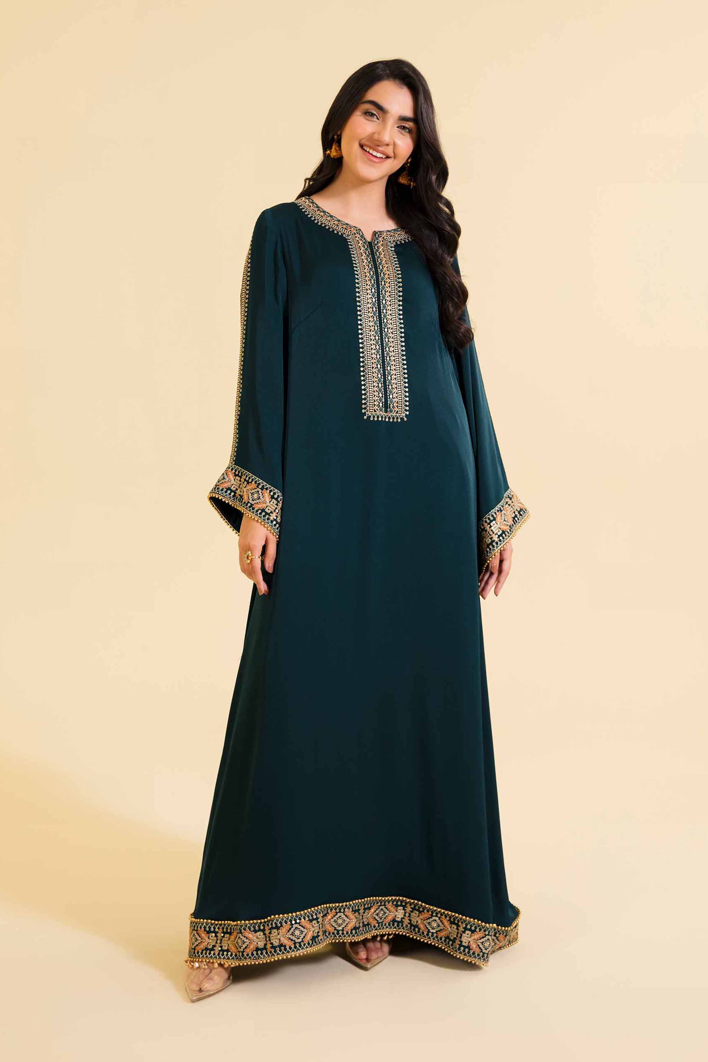 Embroidered Long Dress - FE24-71