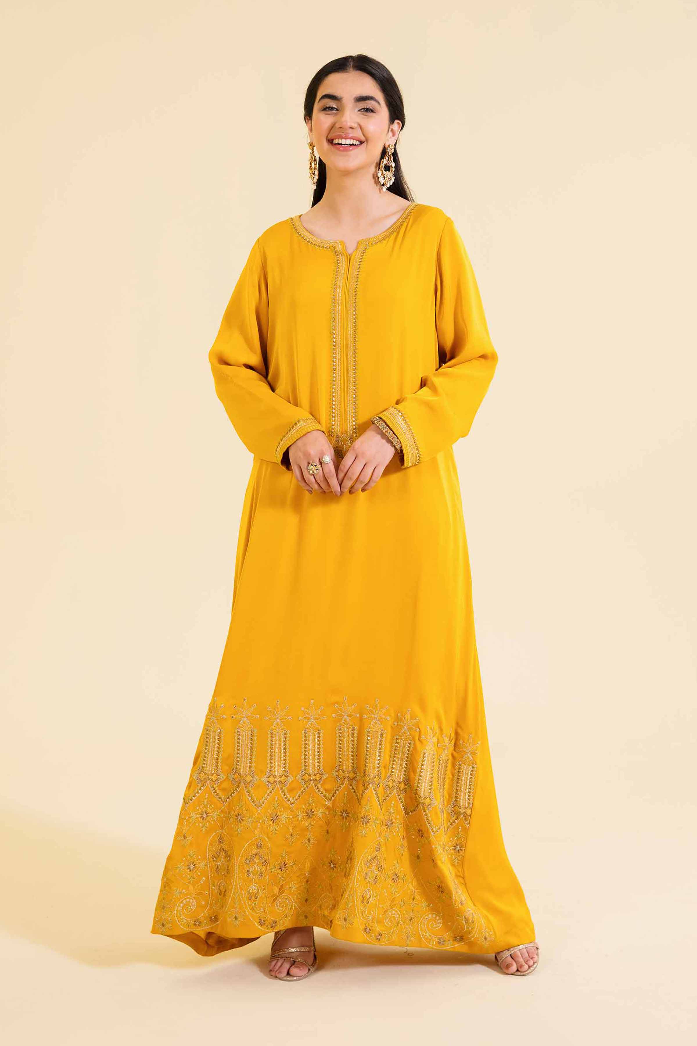 Embroidered Long Dress - FE24-73