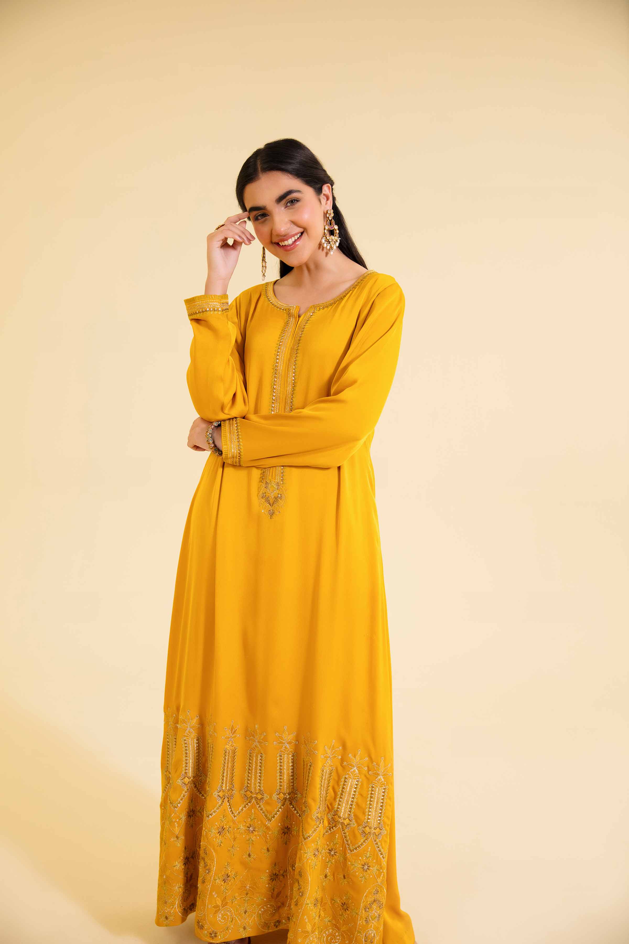Embroidered Long Dress - FE24-73