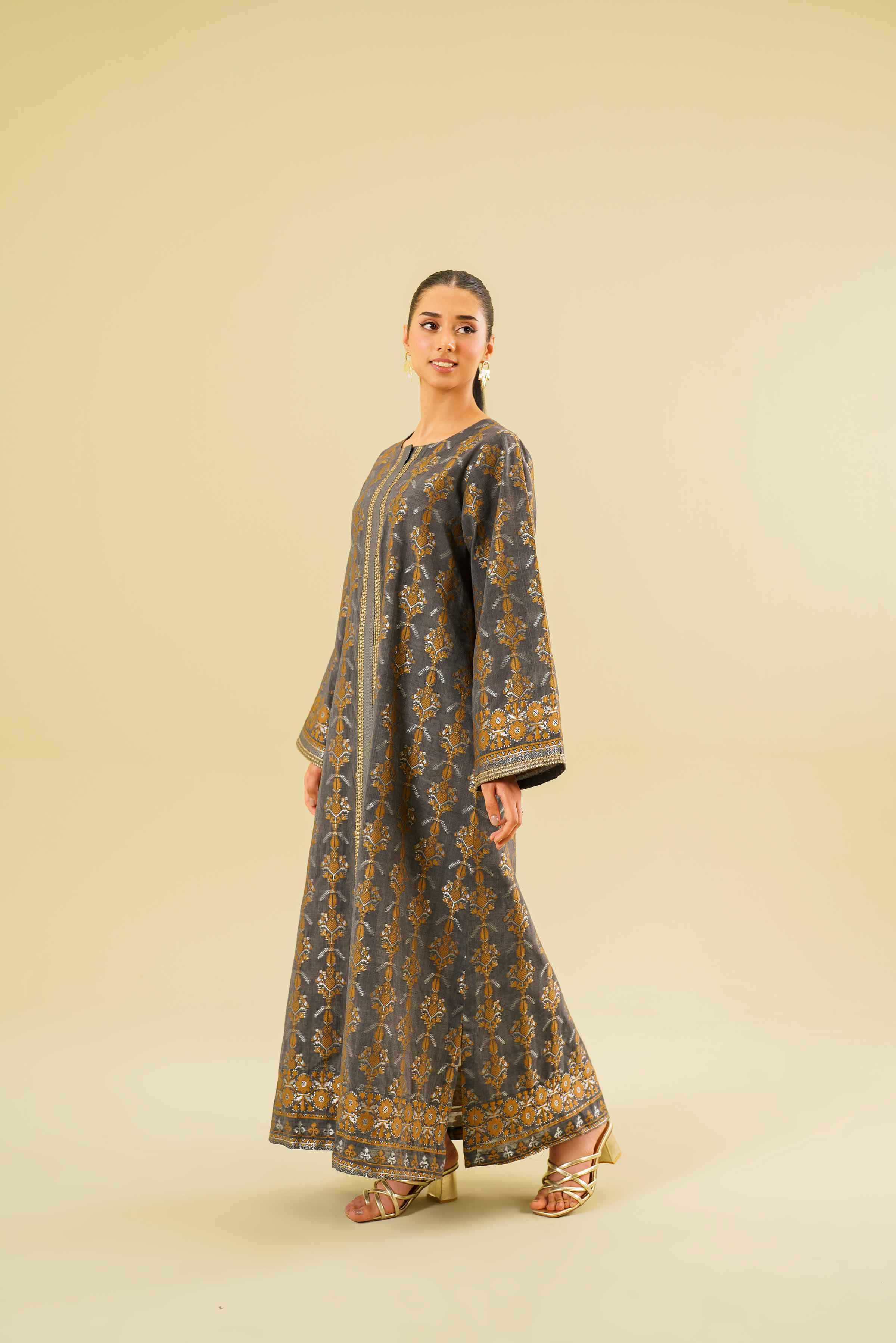 Printed Long Dress - FE24-78