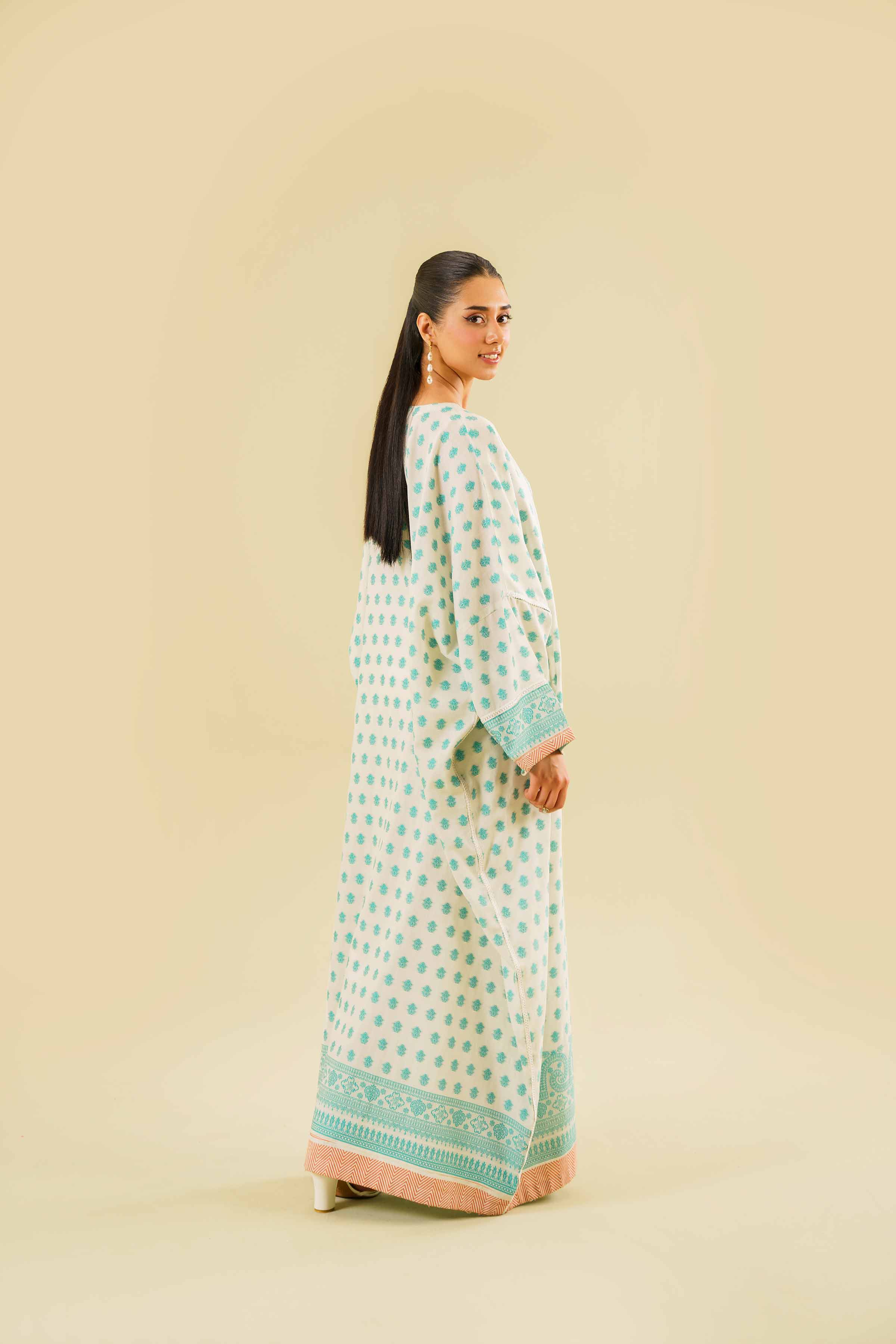 Printed Long Dress - FE24-80
