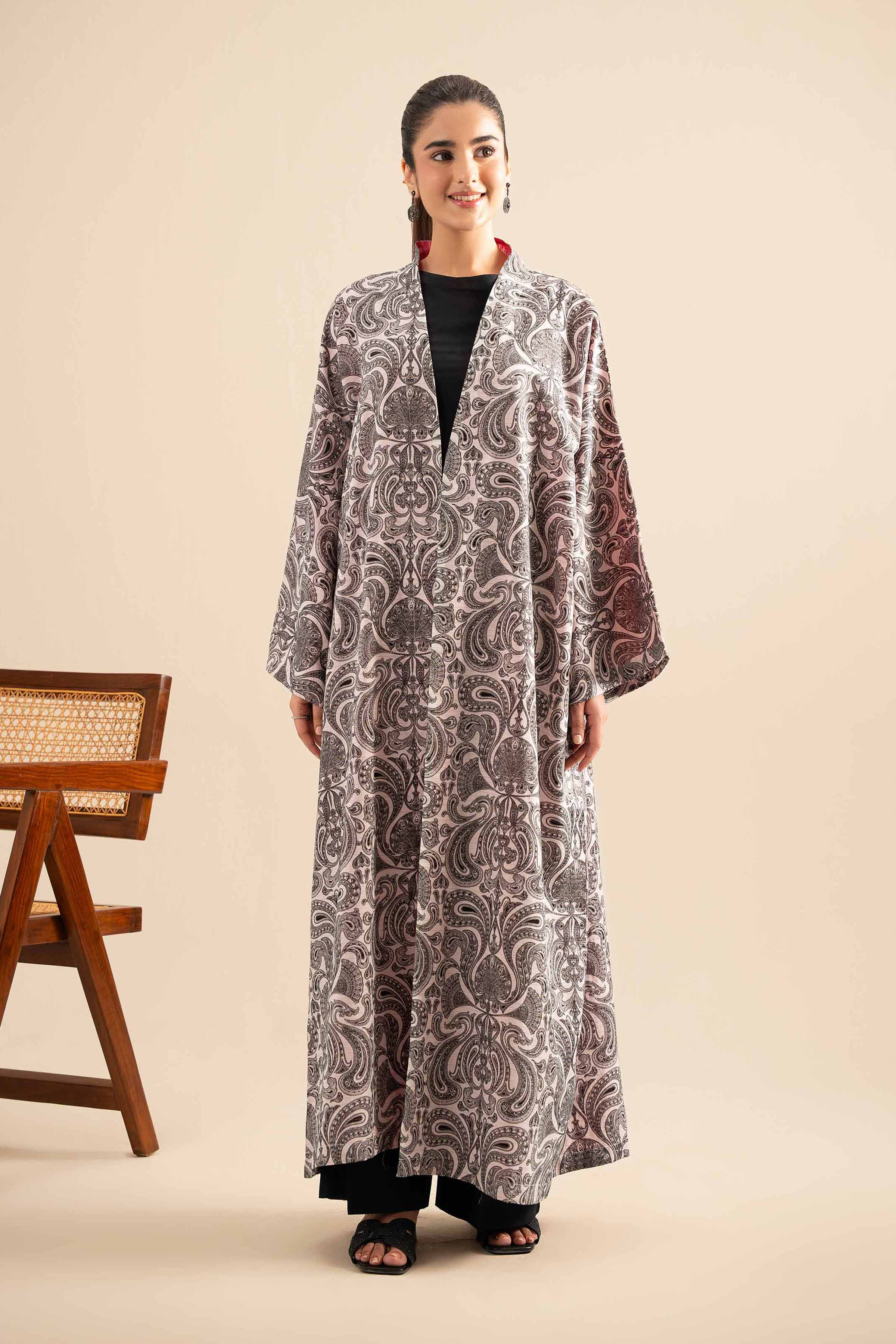 Printed Embroidered Gown - FE25-105 for Women - Pret Collection | Nishat | Shop Online