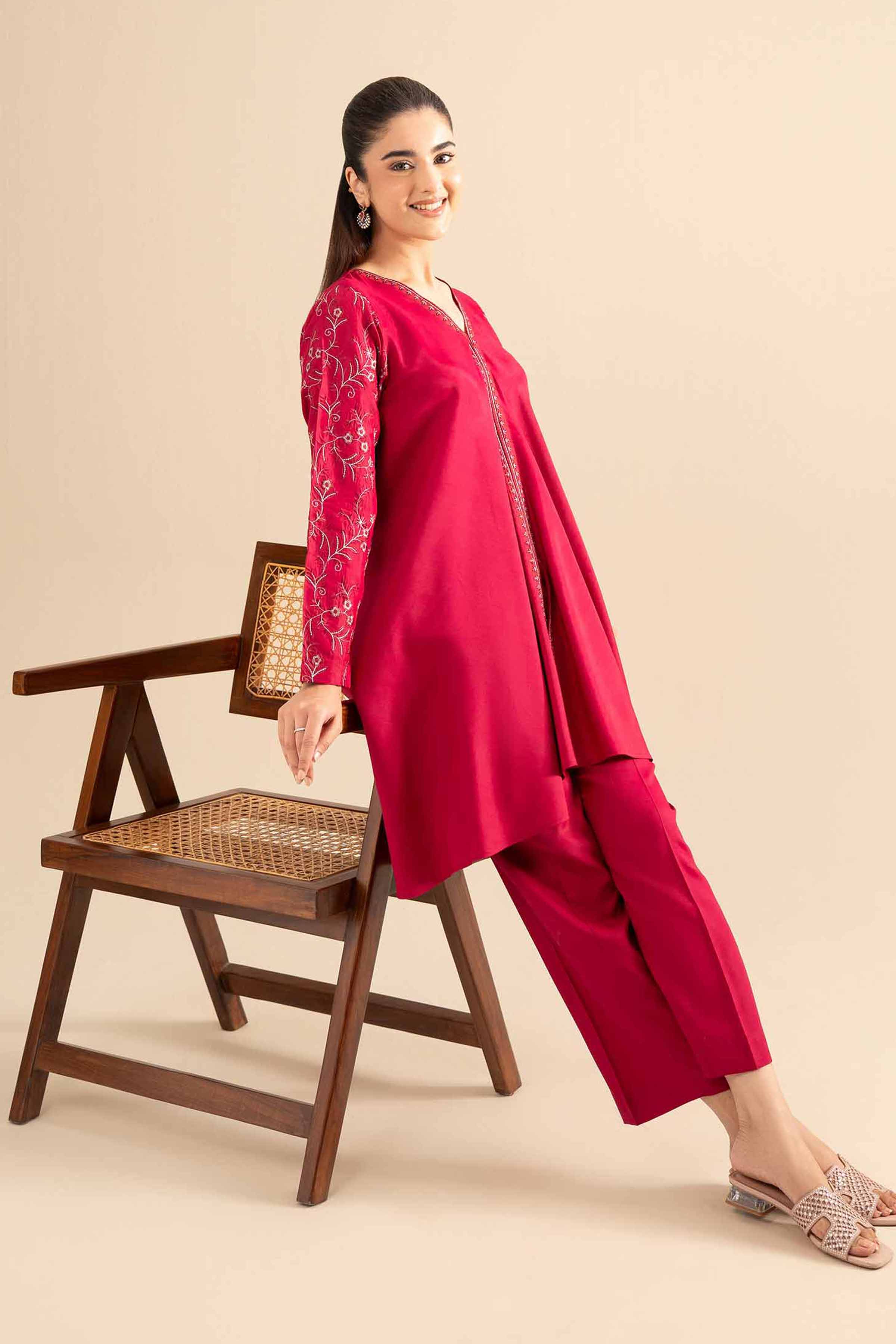 2 Piece - Embroidered Suit - FE25-25