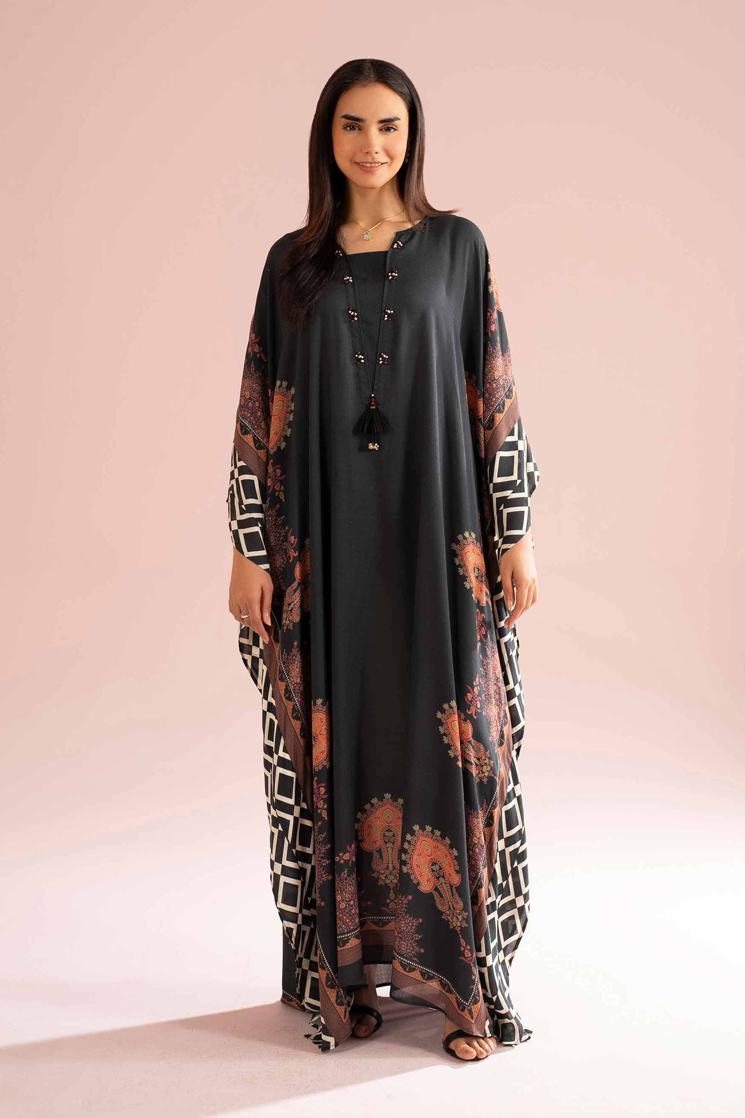 Printed Kaftan - FE26-32 for Women - Pret Collection | Nishat | Shop Online