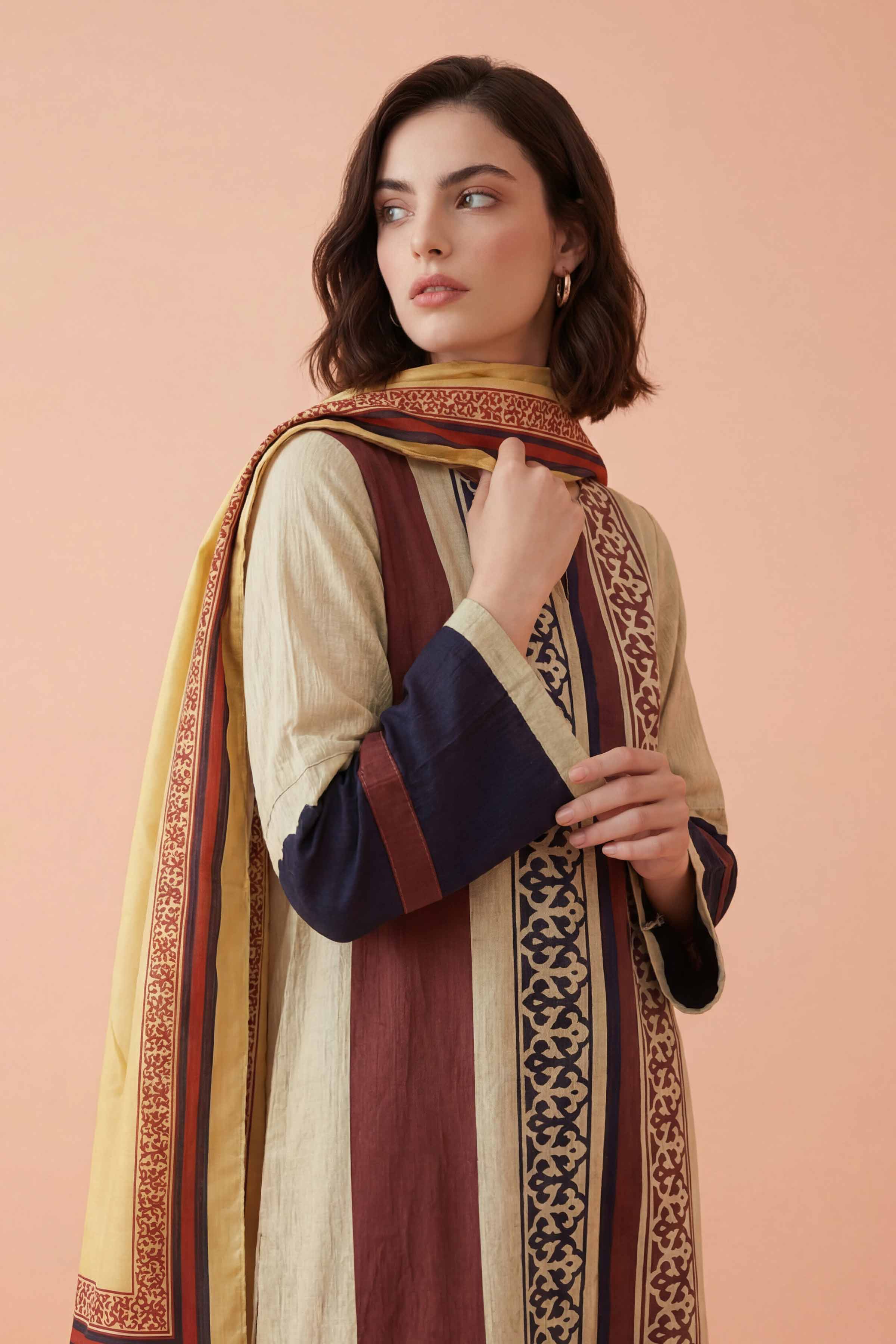 2 Piece - Printed Shirt - FE26-44