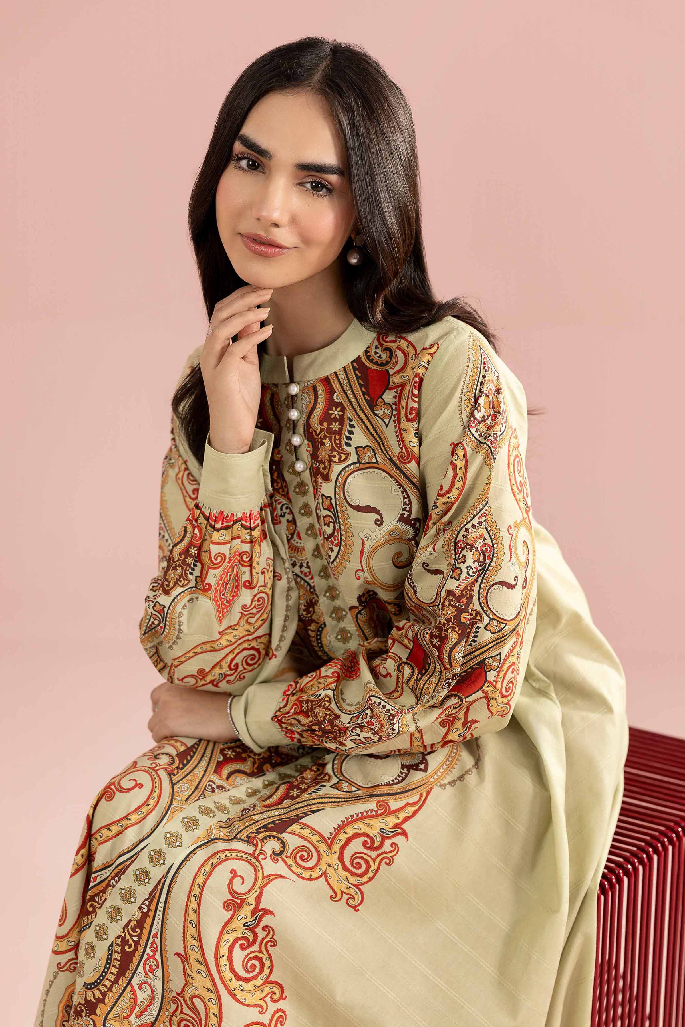 Printed Dress - FE26-45 for Women - Pret Collection | Nishat | Shop Online