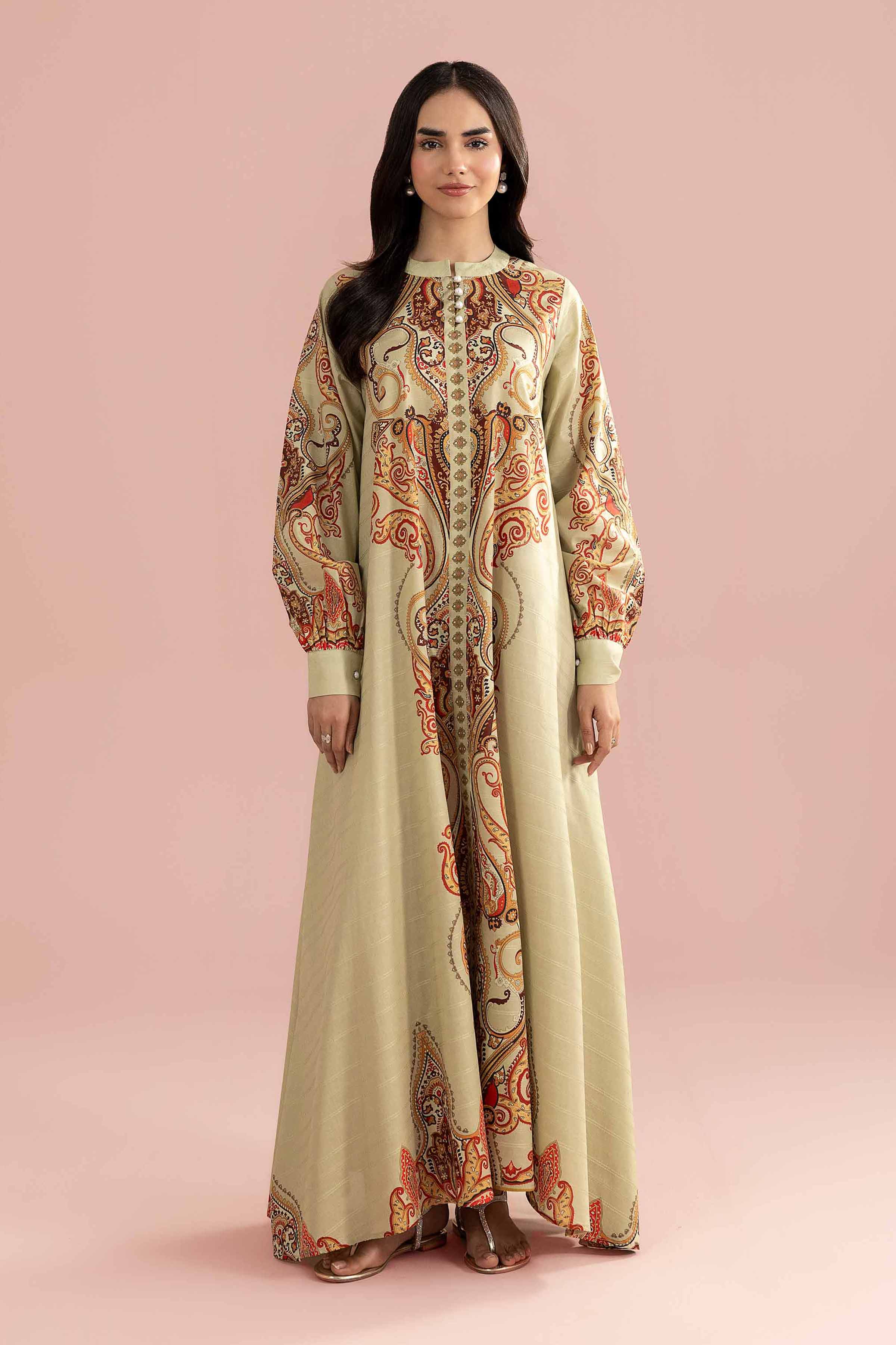 Printed Dress - FE26-45 for Women - Pret Collection | Nishat | Shop Online