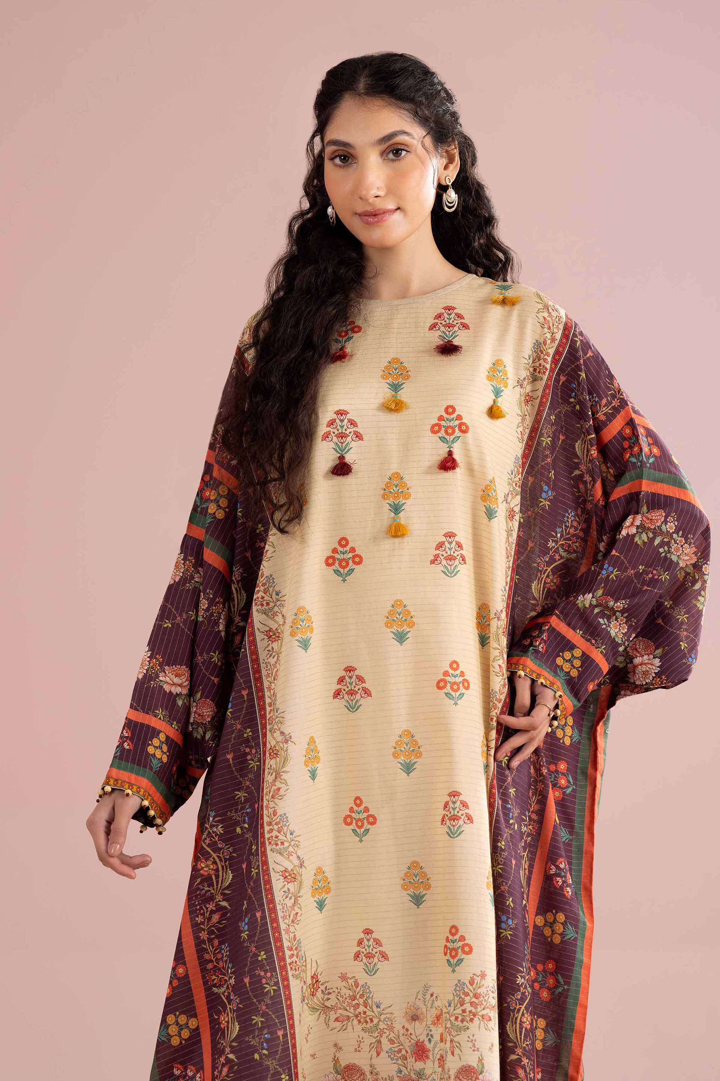 Printed Shirt - FE26-52 for Women - Pret Collection | Nishat | Shop Online