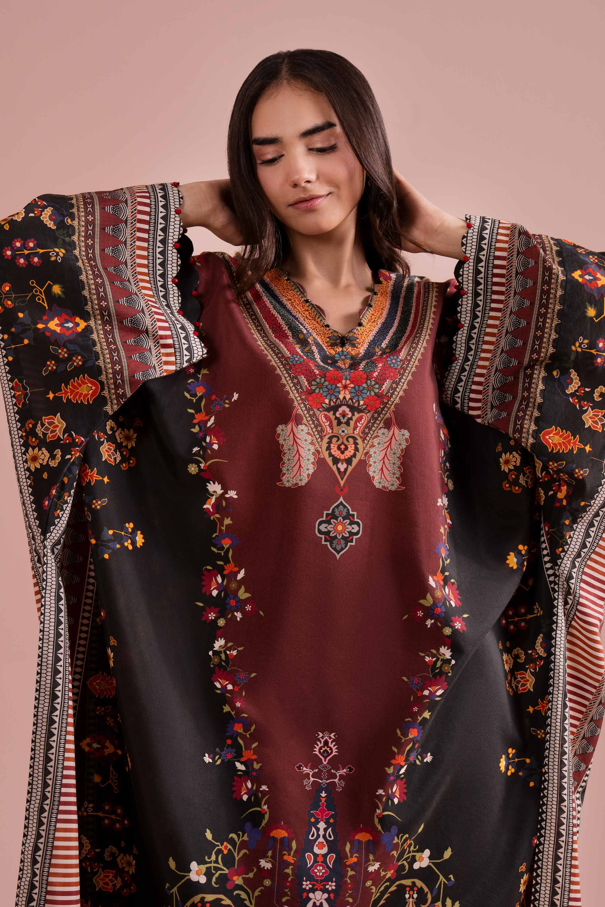 Printed Dress - FE26-67 for Women - Pret Collection | Nishat | Shop Online