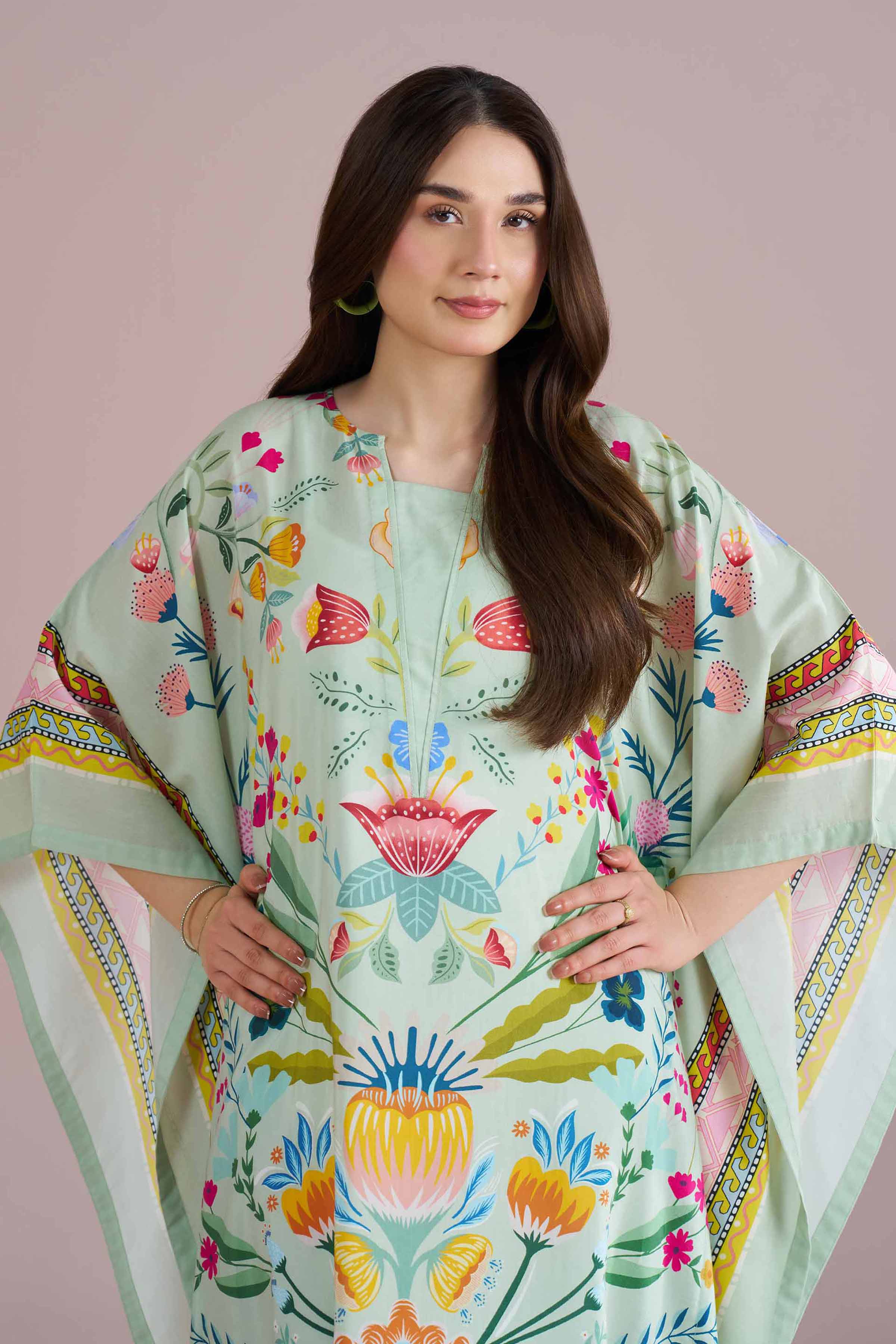 Printed Kaftan - FE26-74 for Women - Pret Collection | Nishat | Shop Online