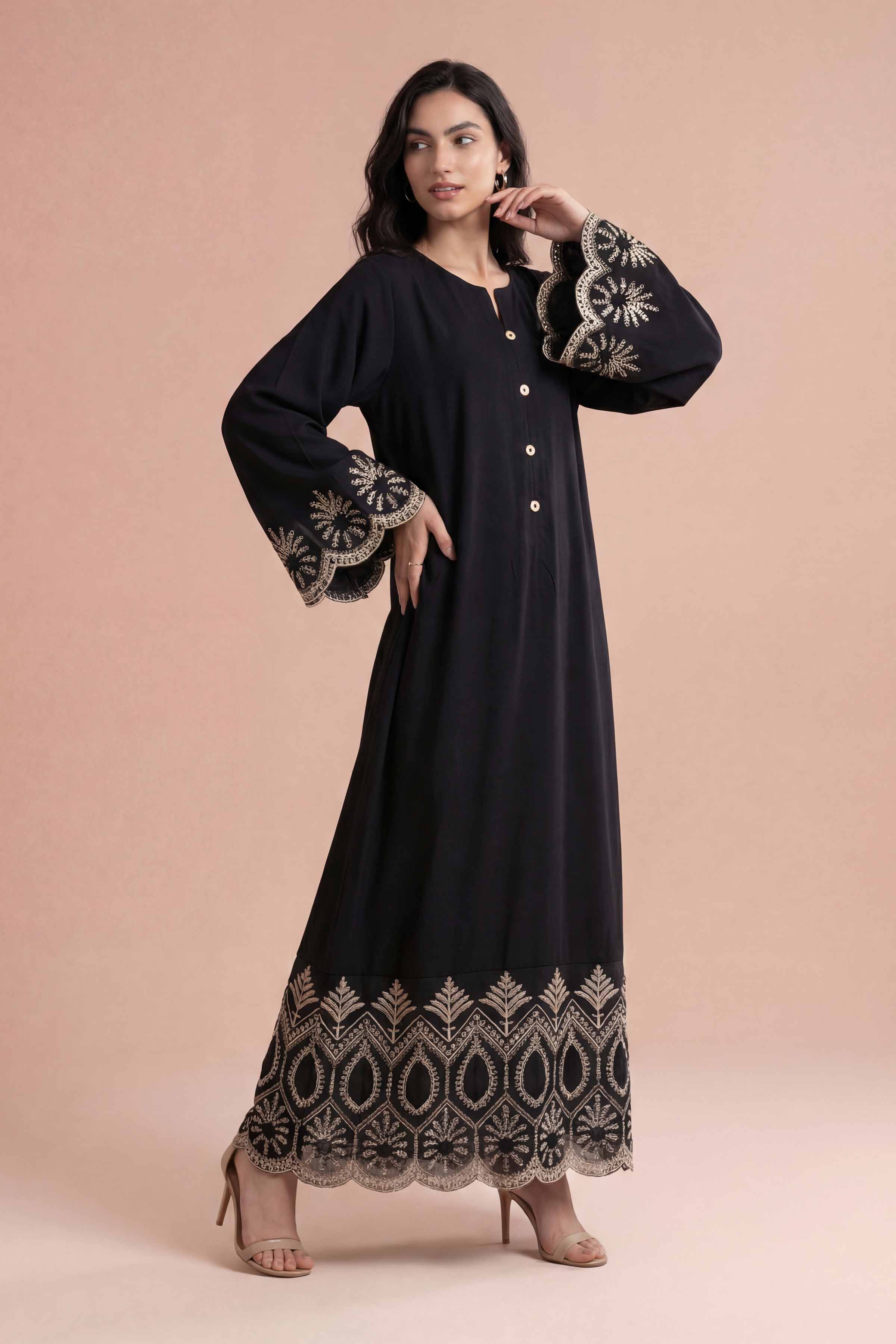 Embroidered Dress - FE26-84