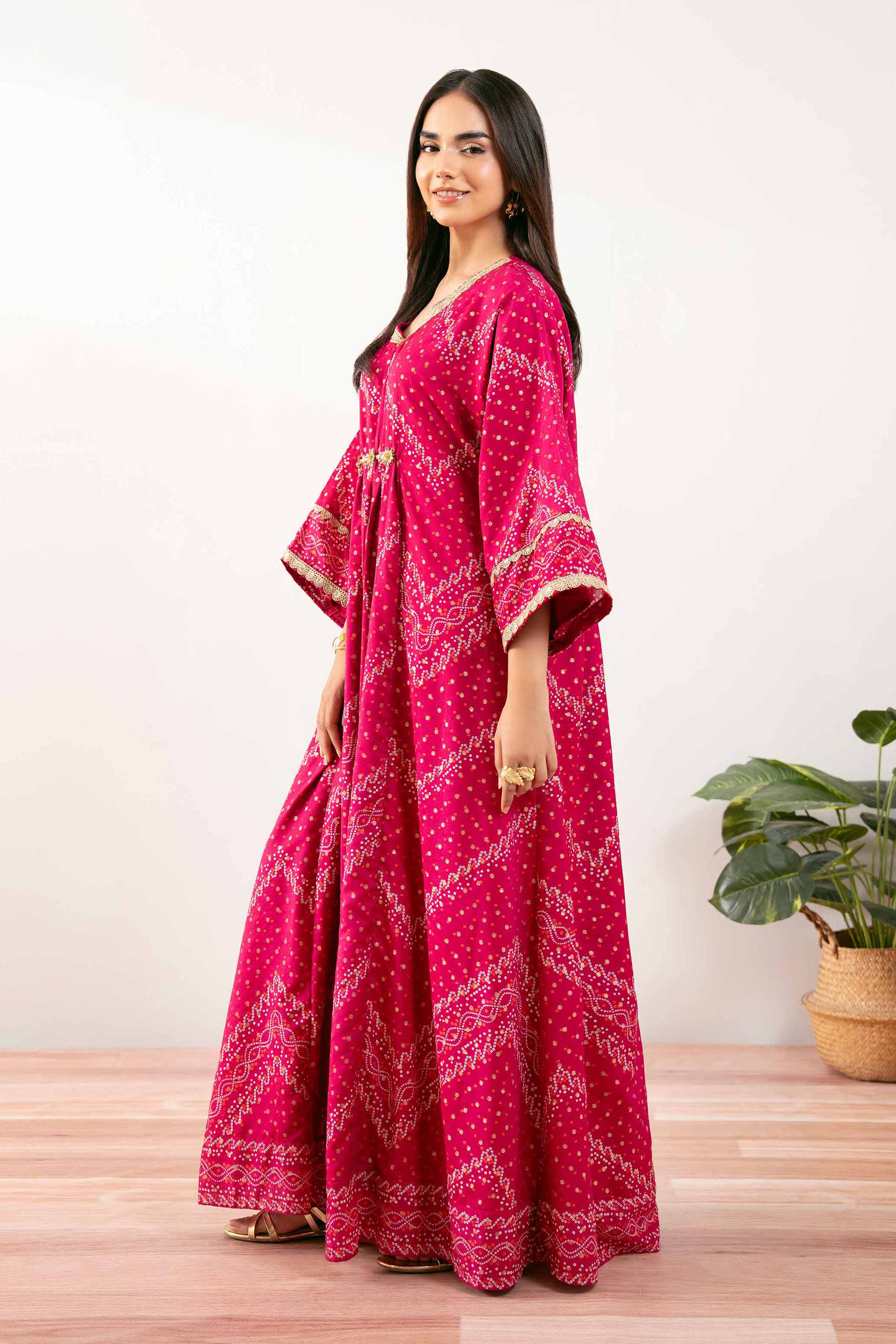 1 Piece - Printed Dress - FS25-20 - for Women - Pret Collection | Nishat | Shop Online