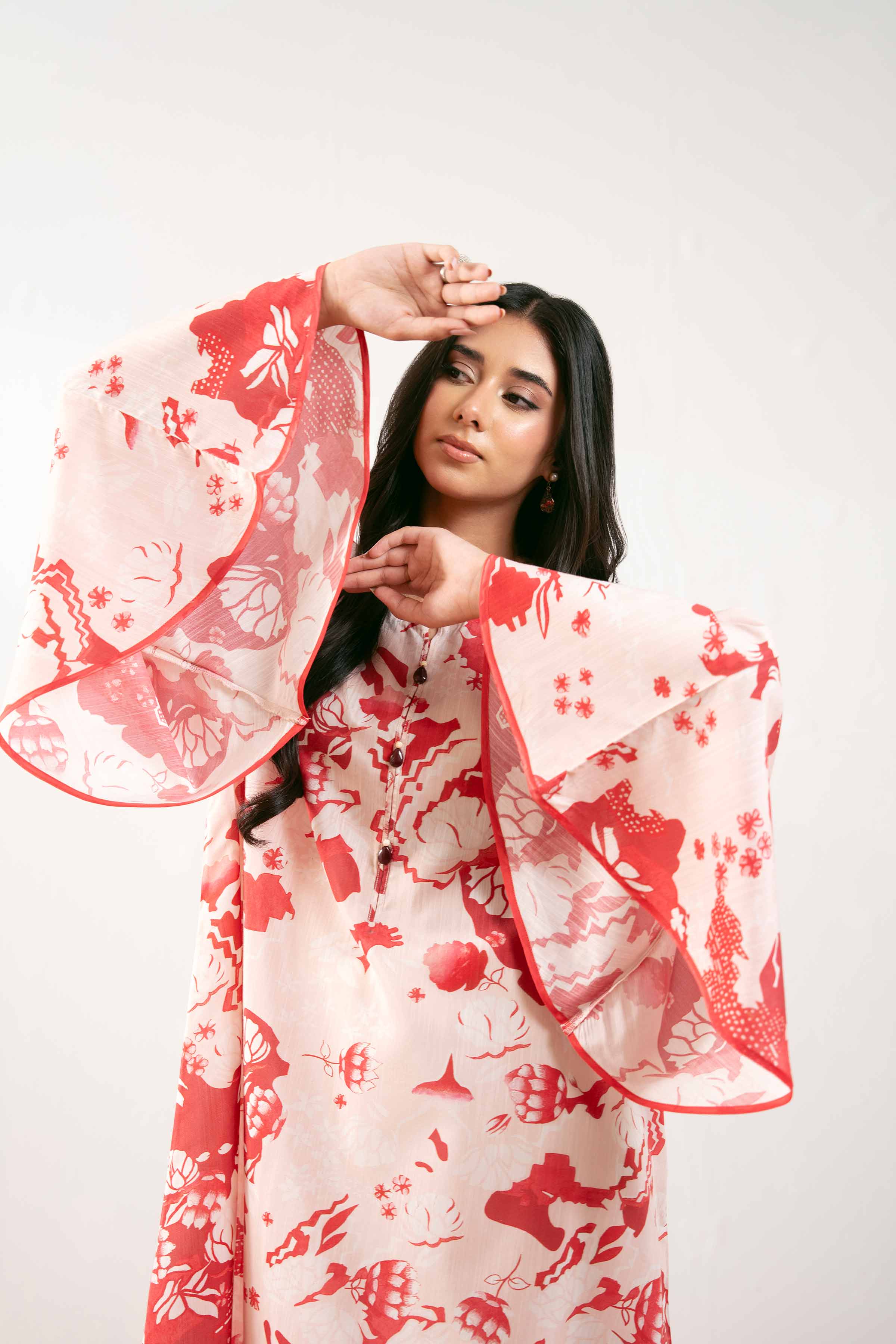 1 Piece - Printed Shirt - FS25-31 - for Women - Pret Collection | Nishat | Shop Online