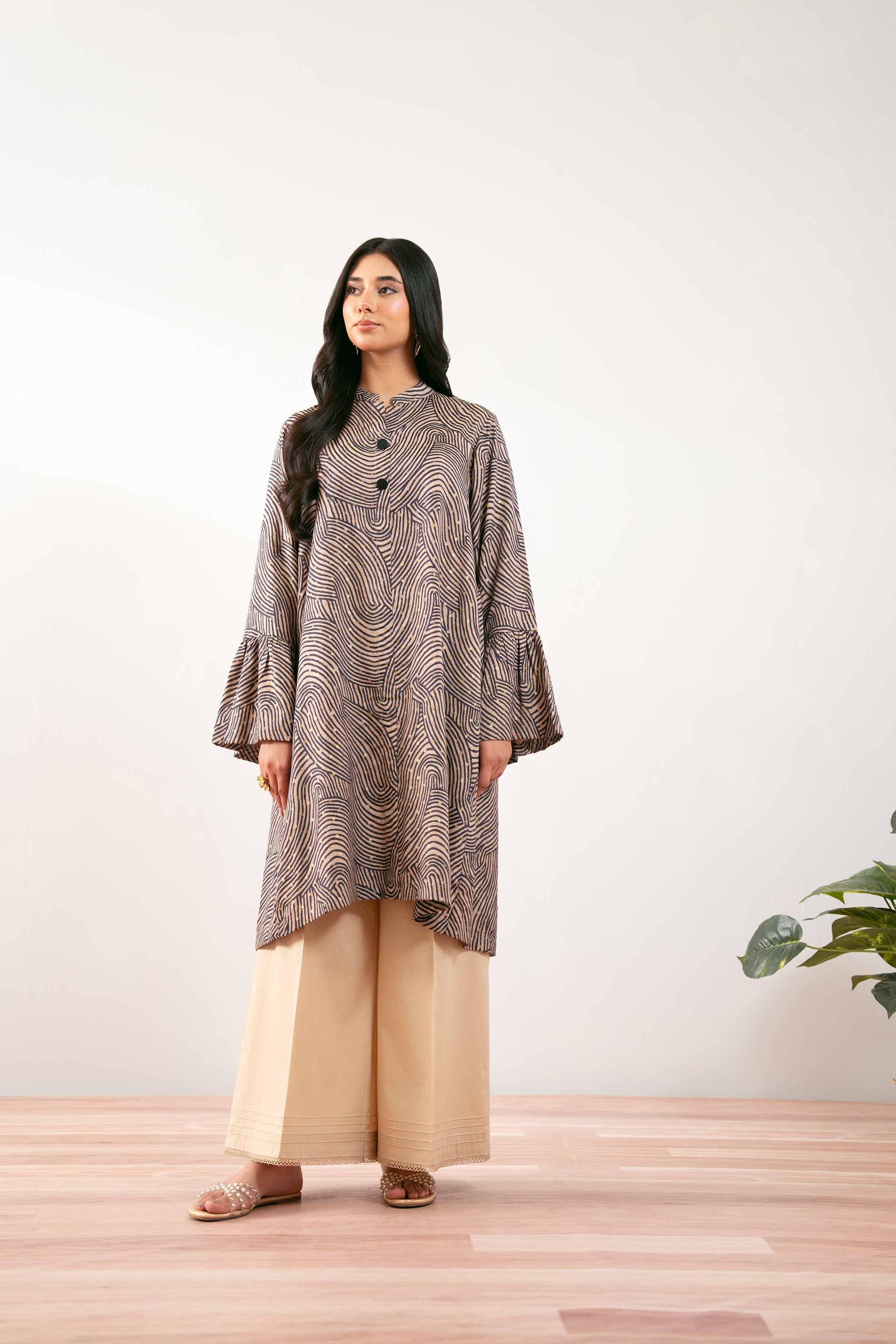 1 Piece - Printed Tunic - FS25-36 - for Women - Pret Collection | Nishat | Shop Online