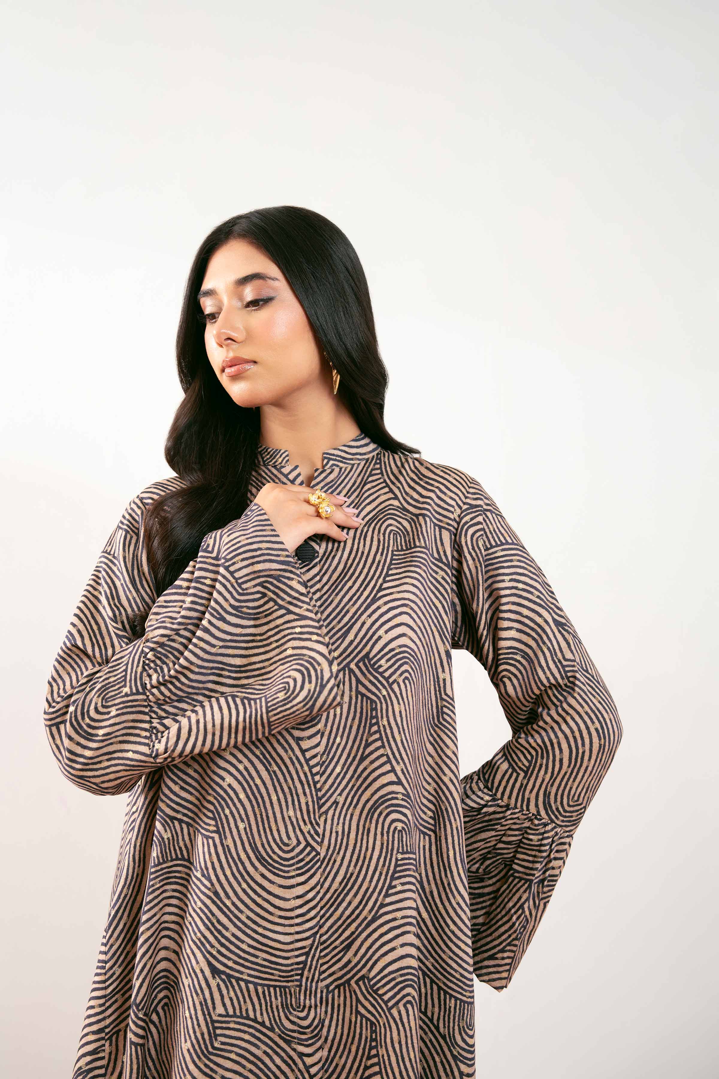 1 Piece - Printed Tunic - FS25-36 - for Women - Pret Collection | Nishat | Shop Online