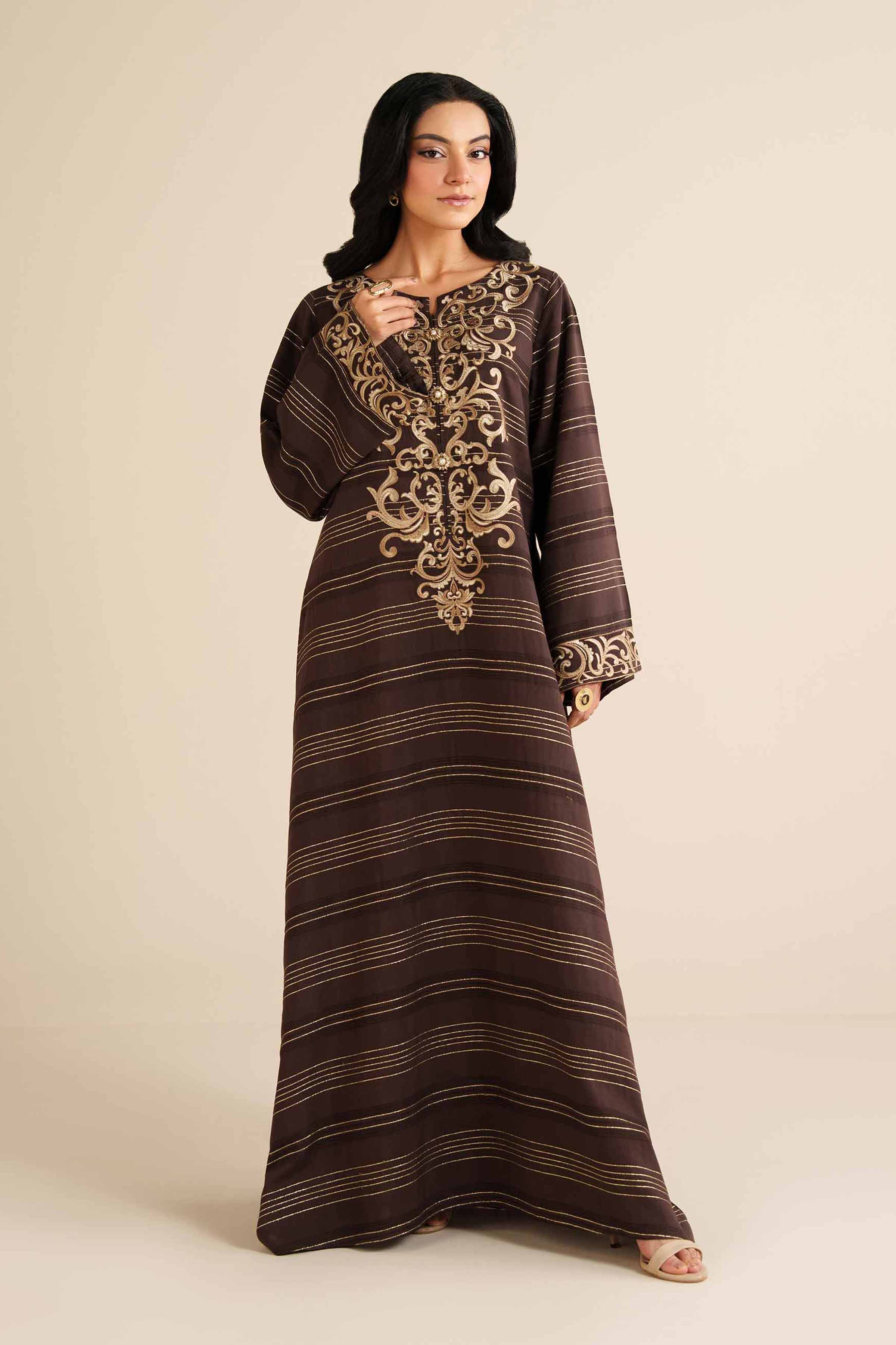 Embroidered Dress - FS25-68 for Women - Pret Collection | Nishat | Shop Online