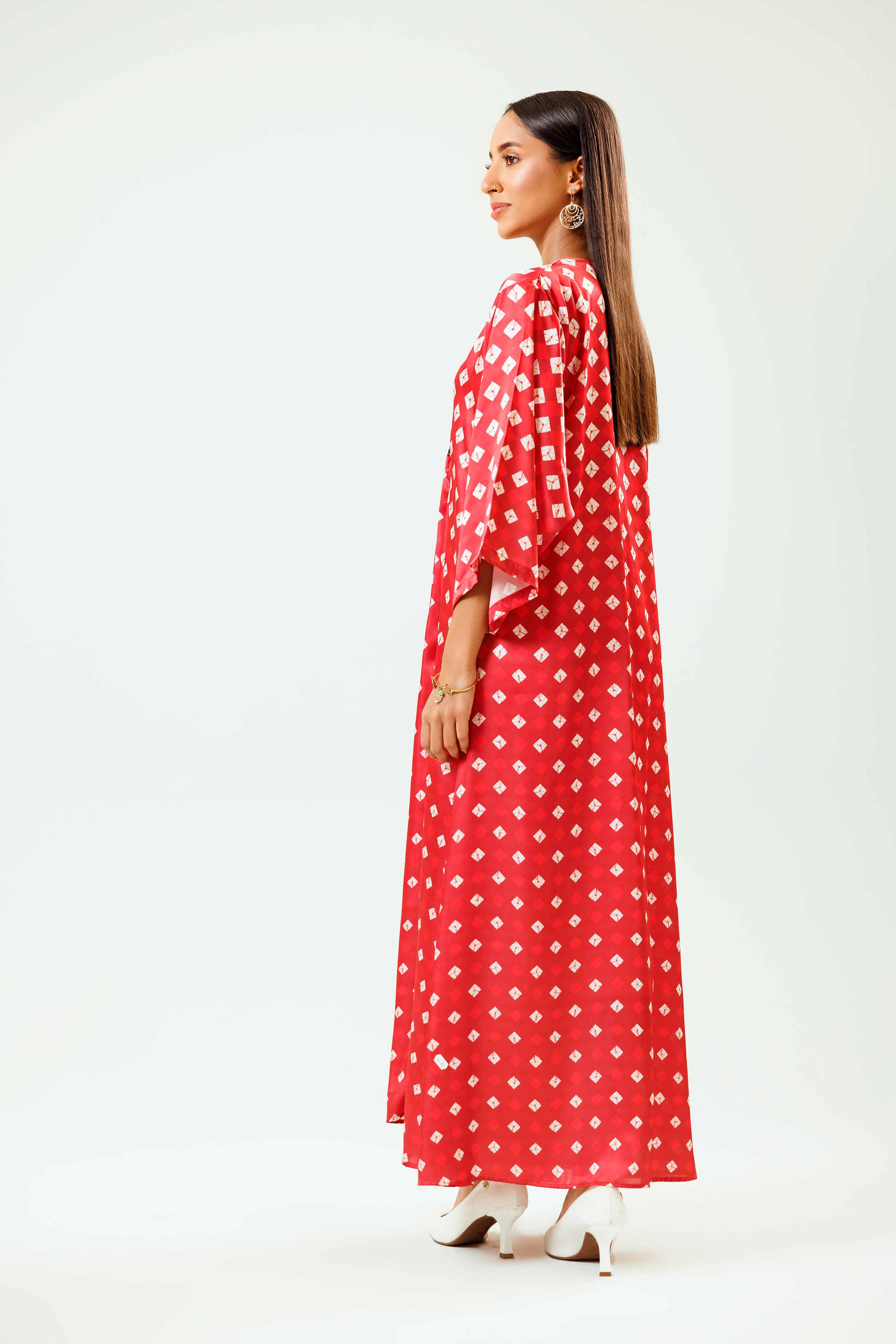 Printed Embroidered Dress - FSW24-07