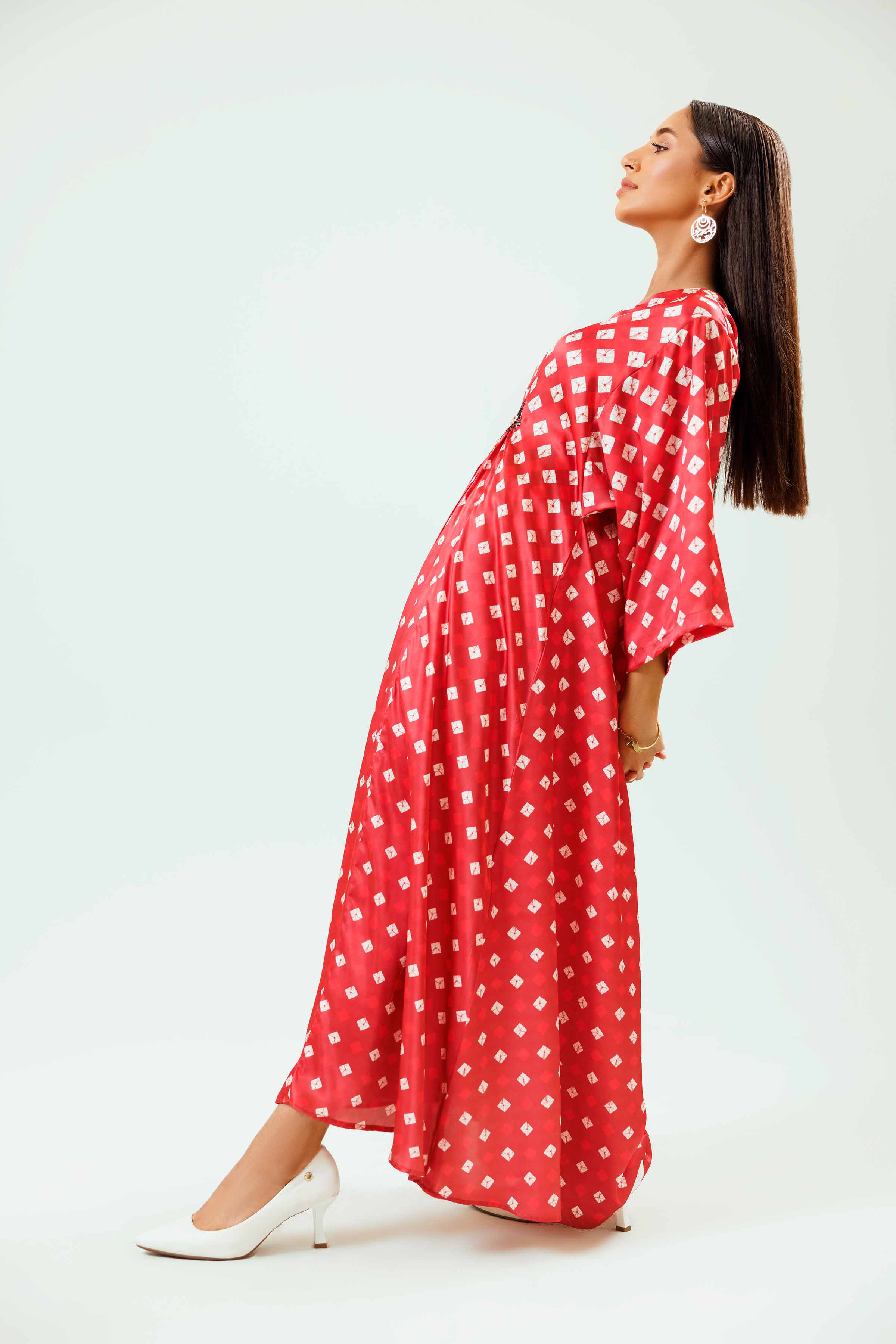 Printed Embroidered Dress - FSW24-07