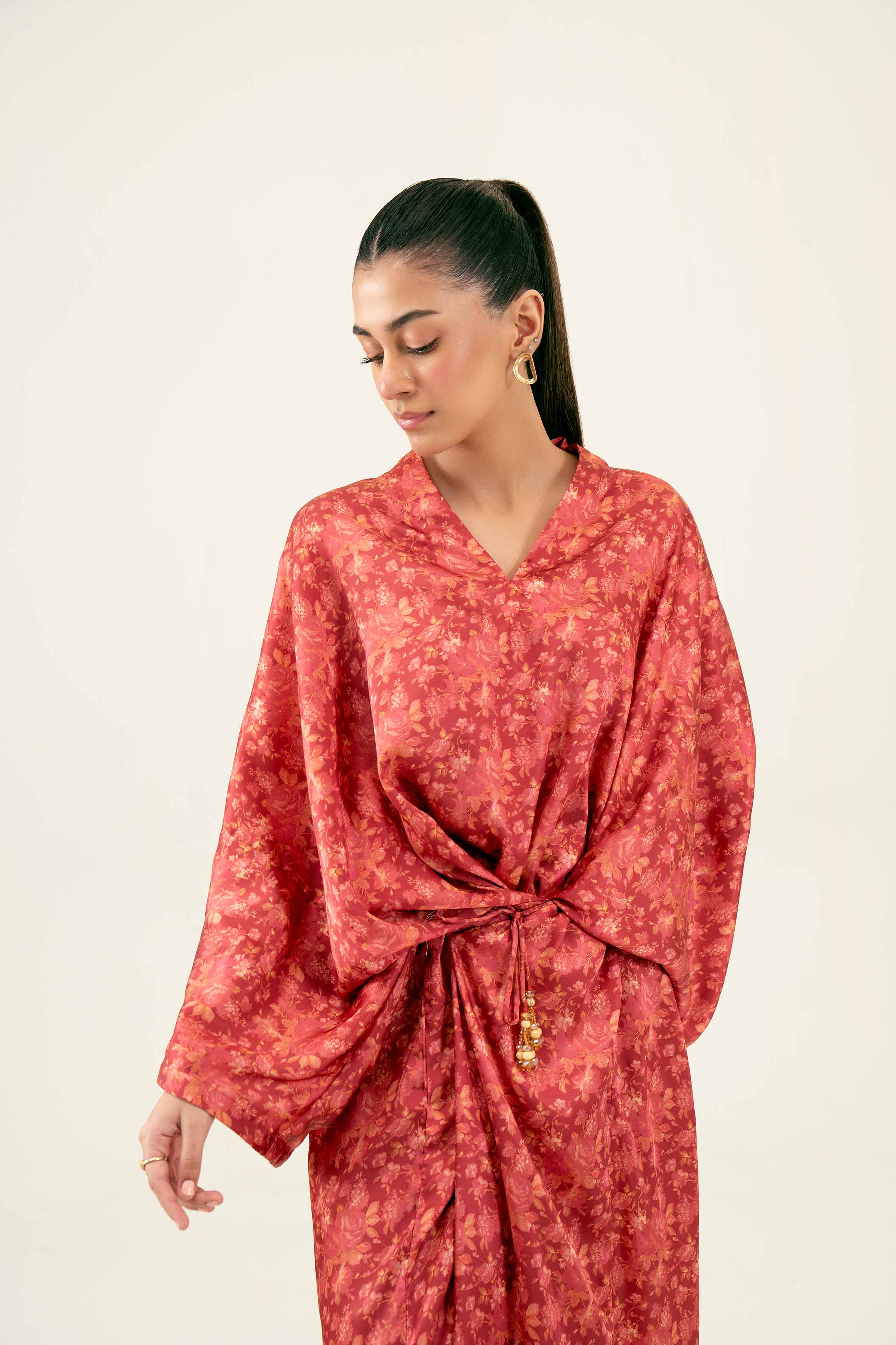 Printed Kimono Dress - FW24-58