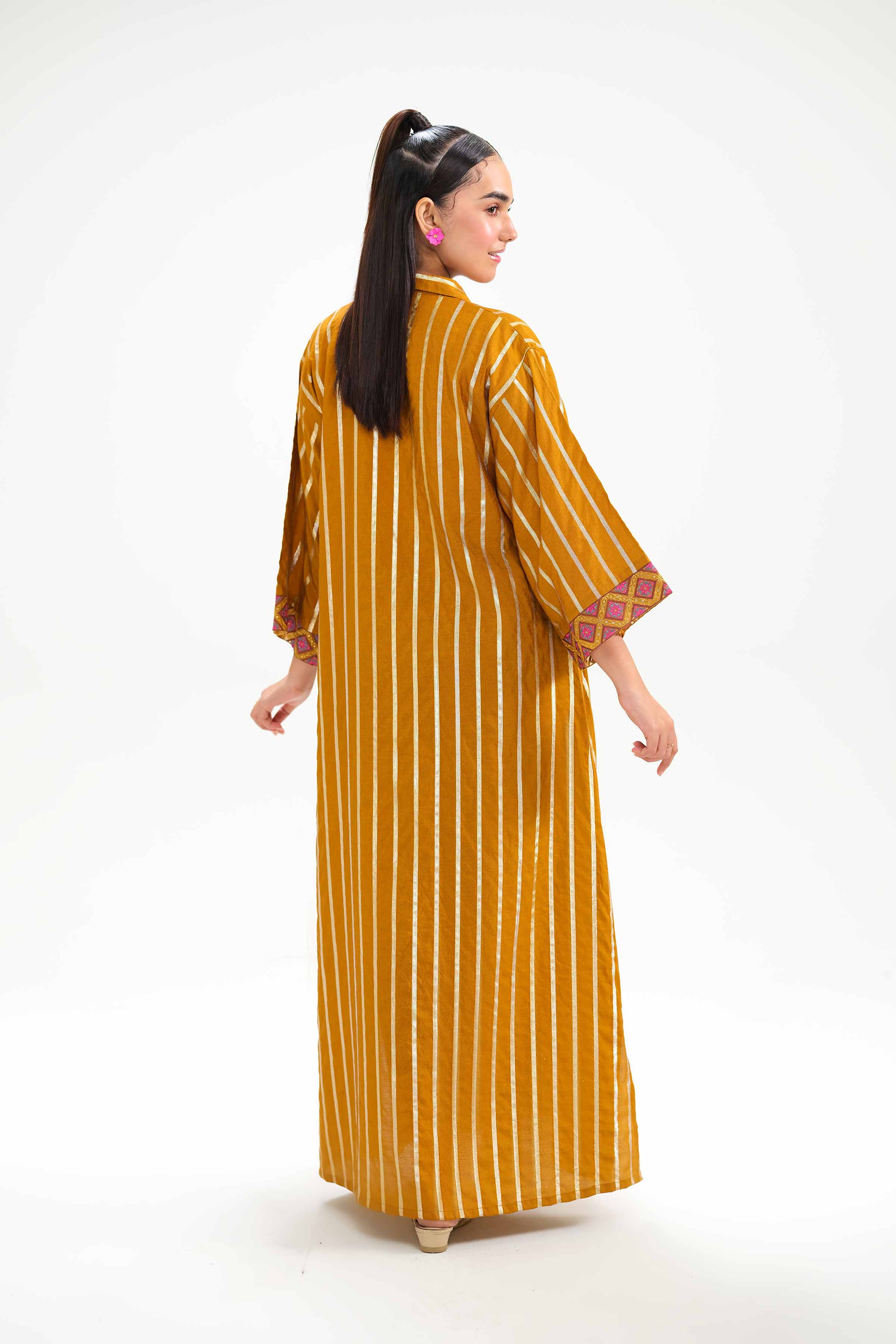 Printed Embroidered Dress - FW24-69