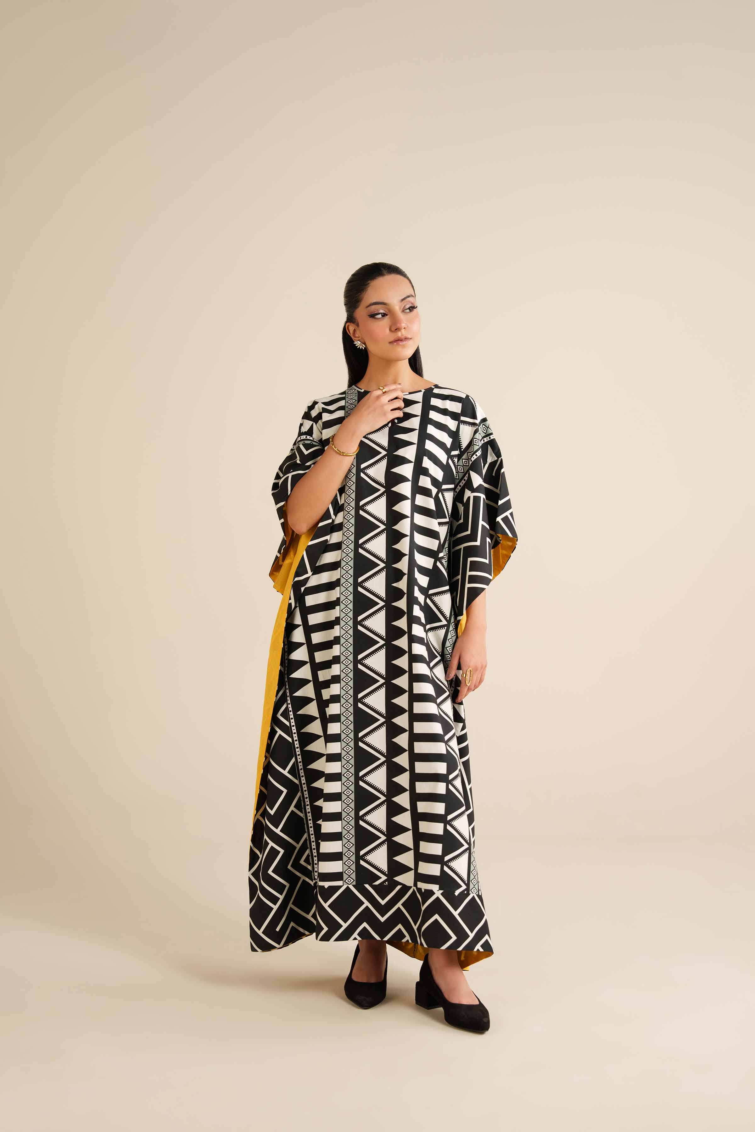 Printed Kaftan - FW25-30 for Women - Pret Collection | Nishat | Shop Online