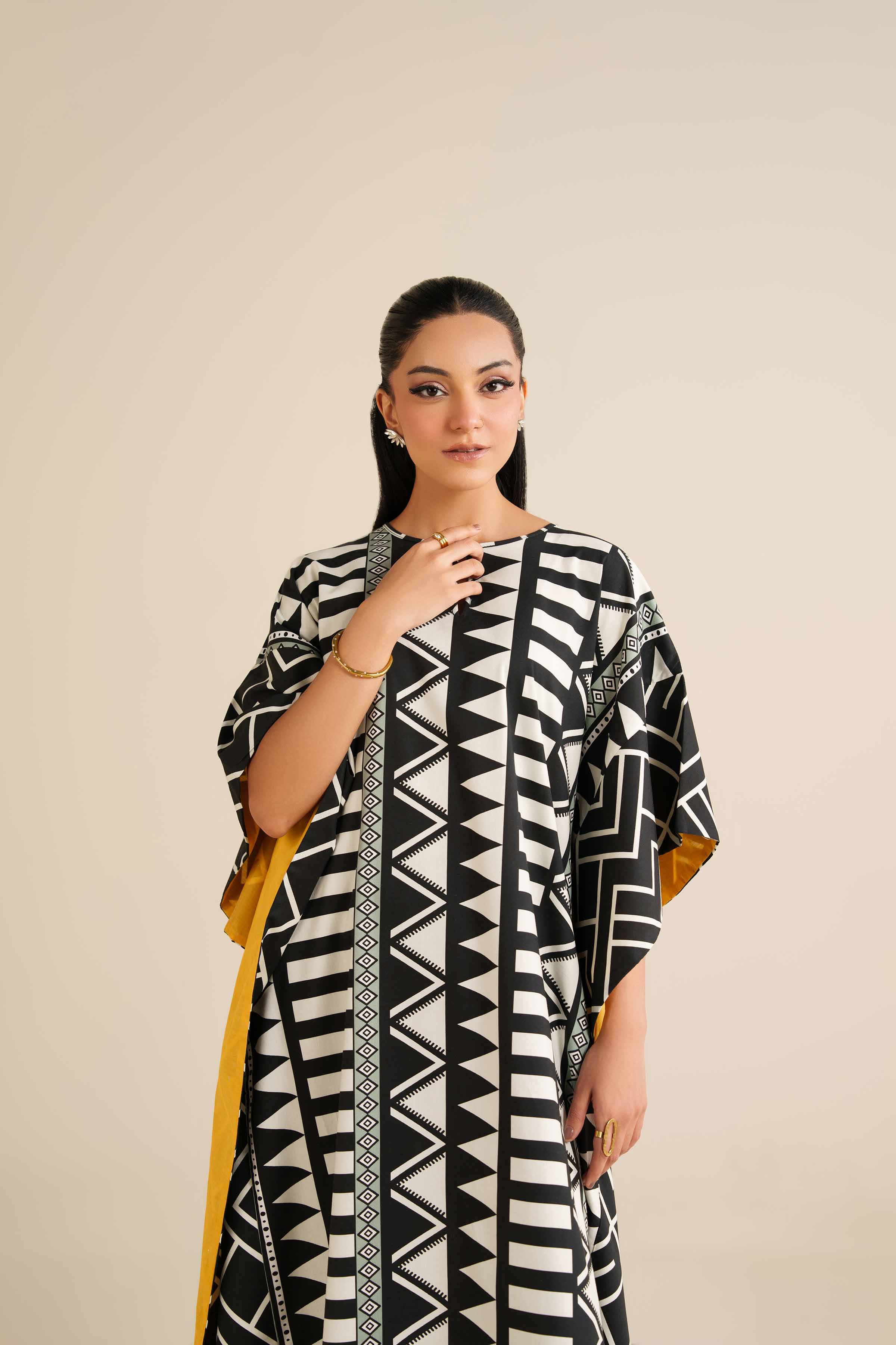 Printed Kaftan - FW25-30 for Women - Pret Collection | Nishat | Shop Online