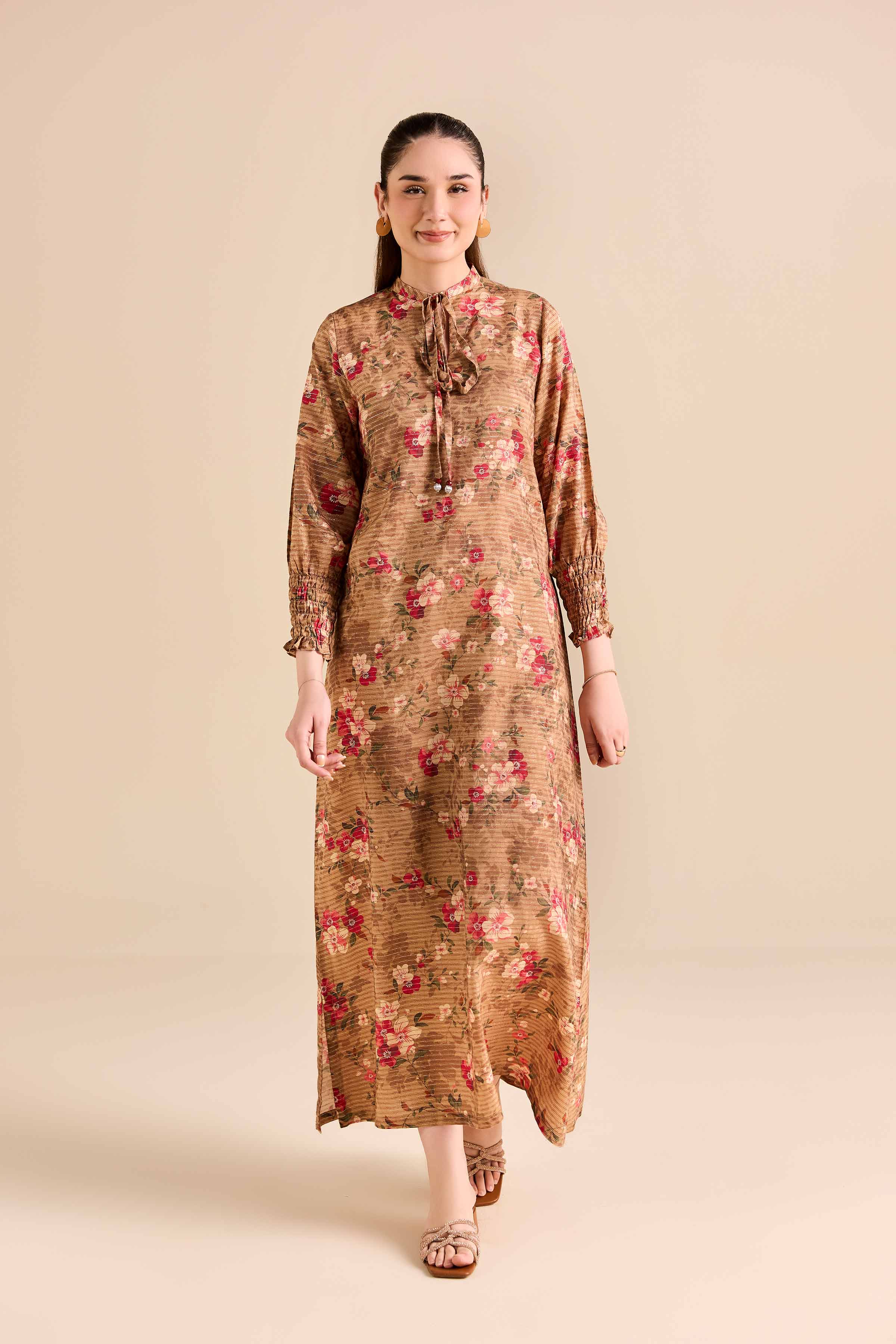 Printed Shirt - FW25-49 for Women - Pret Collection | Nishat | Shop Online