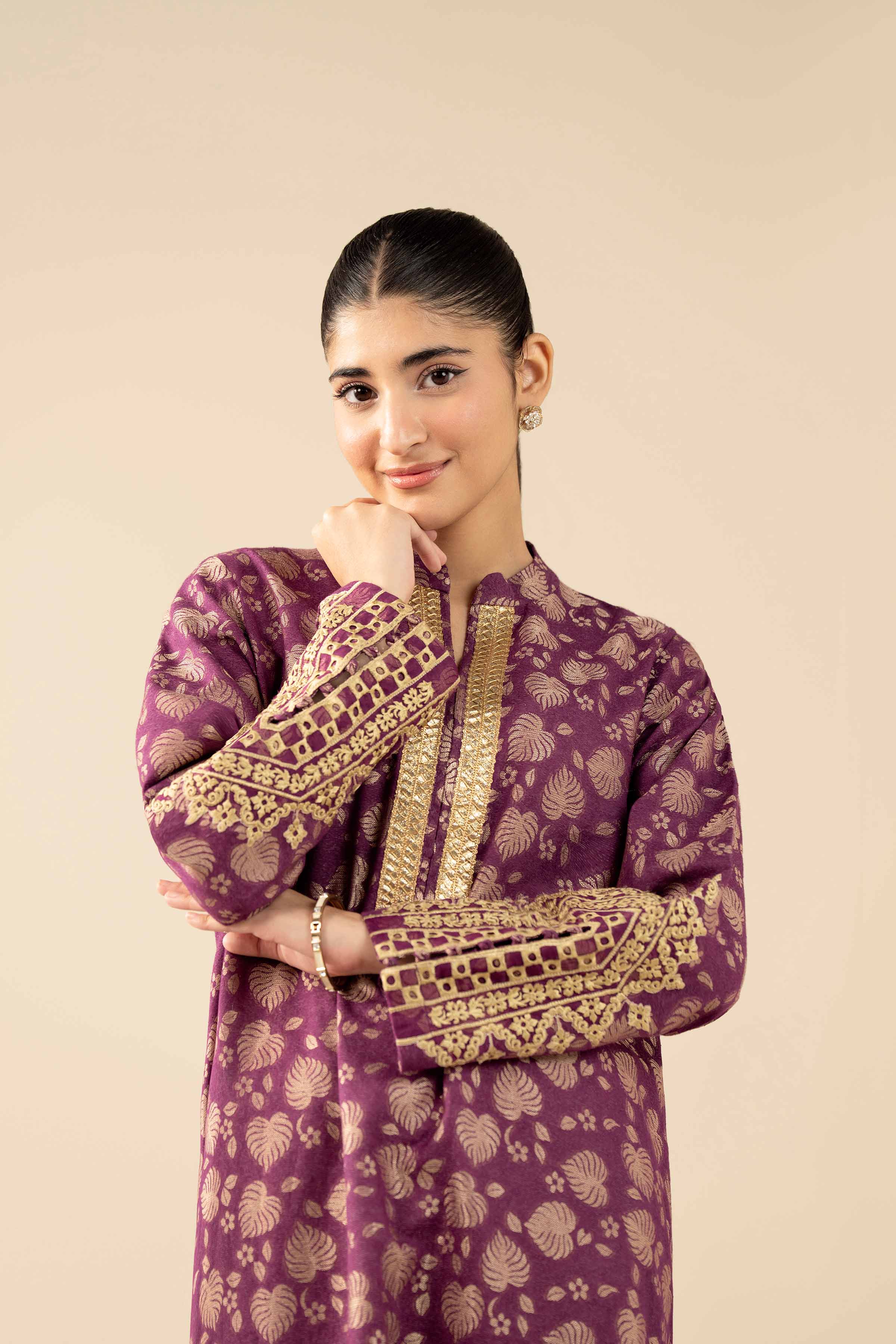 Embroidered Shirt - FW25-53 for Women - Pret Collection | Nishat | Shop Online