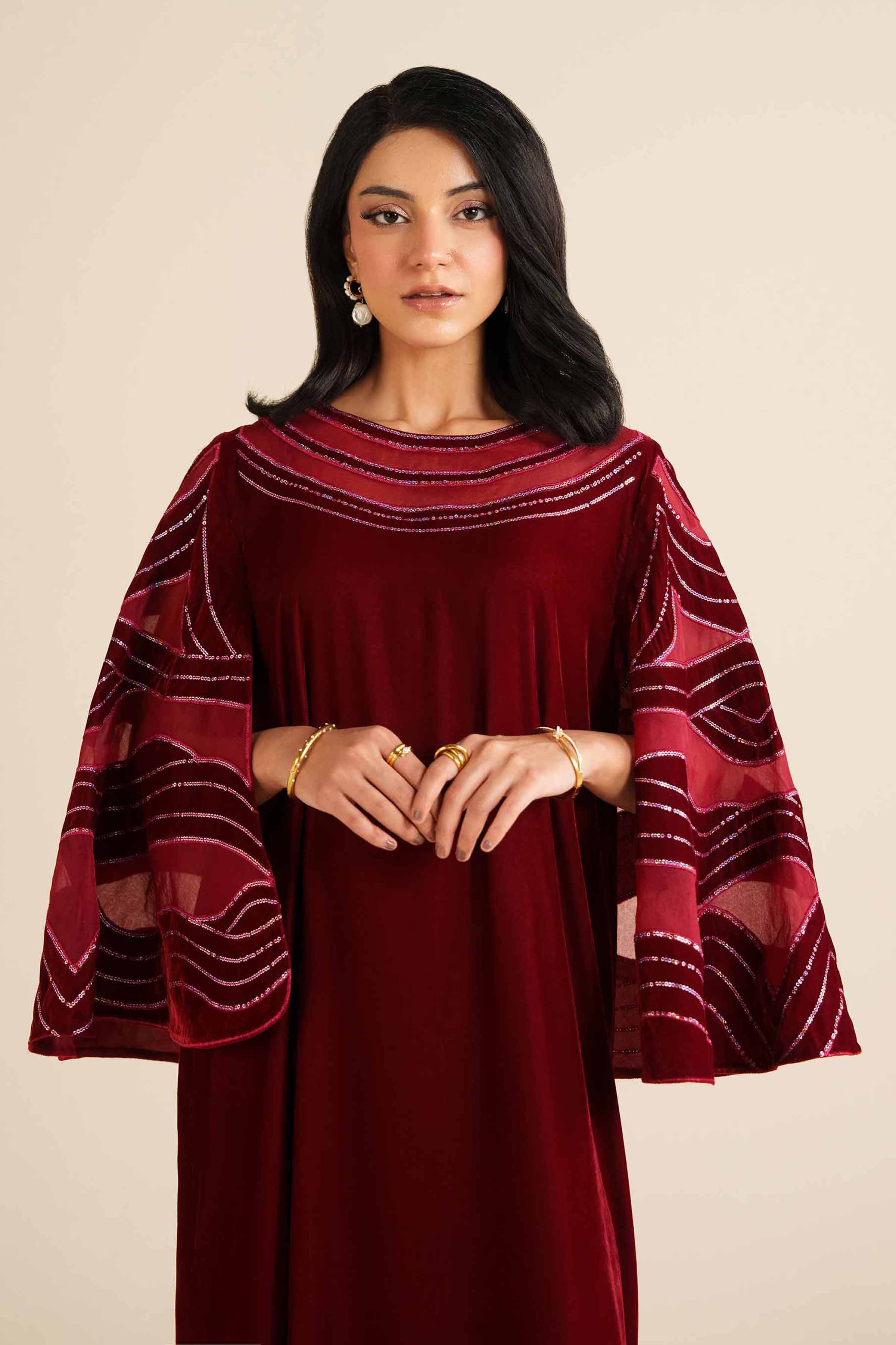 Embroidered Shirt - FW25-61 for Women - Pret Collection | Nishat | Shop Online
