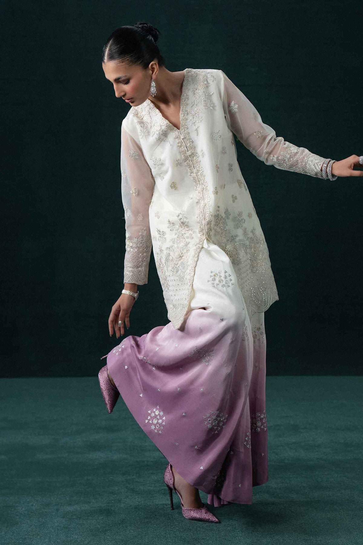 3 Piece - Embroidered Suit - KBS26-61
