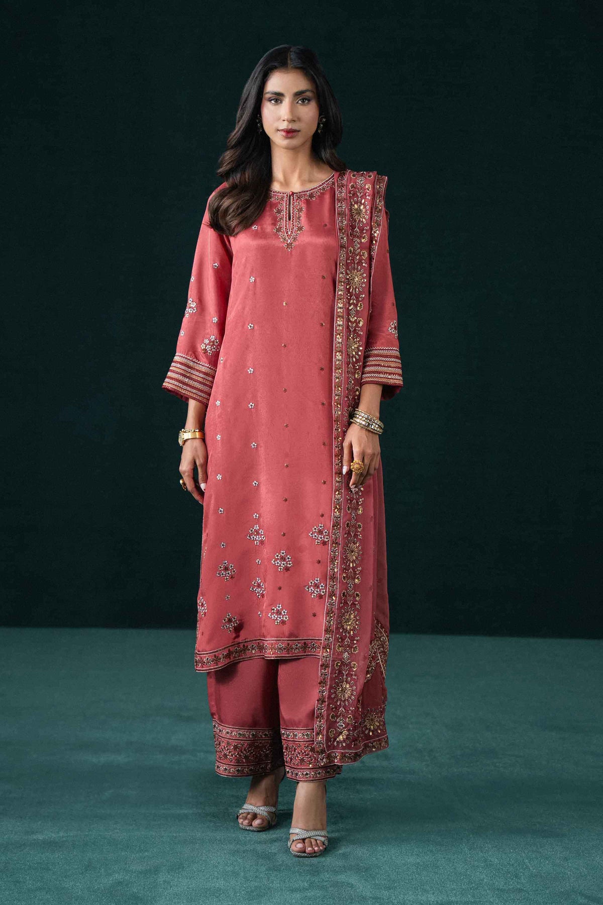 3 Piece - Embroidered Suit - KBS26-77 for Women - Boutique Collection | Nishat | Shop Online