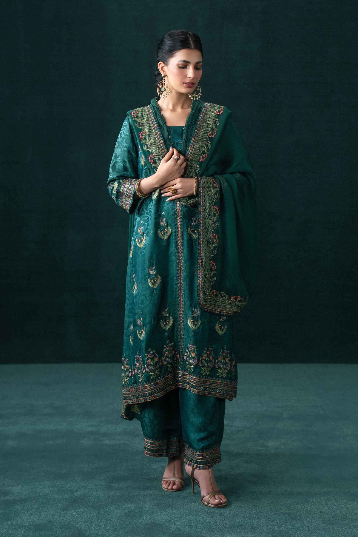 3 Piece - Embroidered Suit - KBS26-86 for Women - Boutique Collection | Nishat | Shop Online