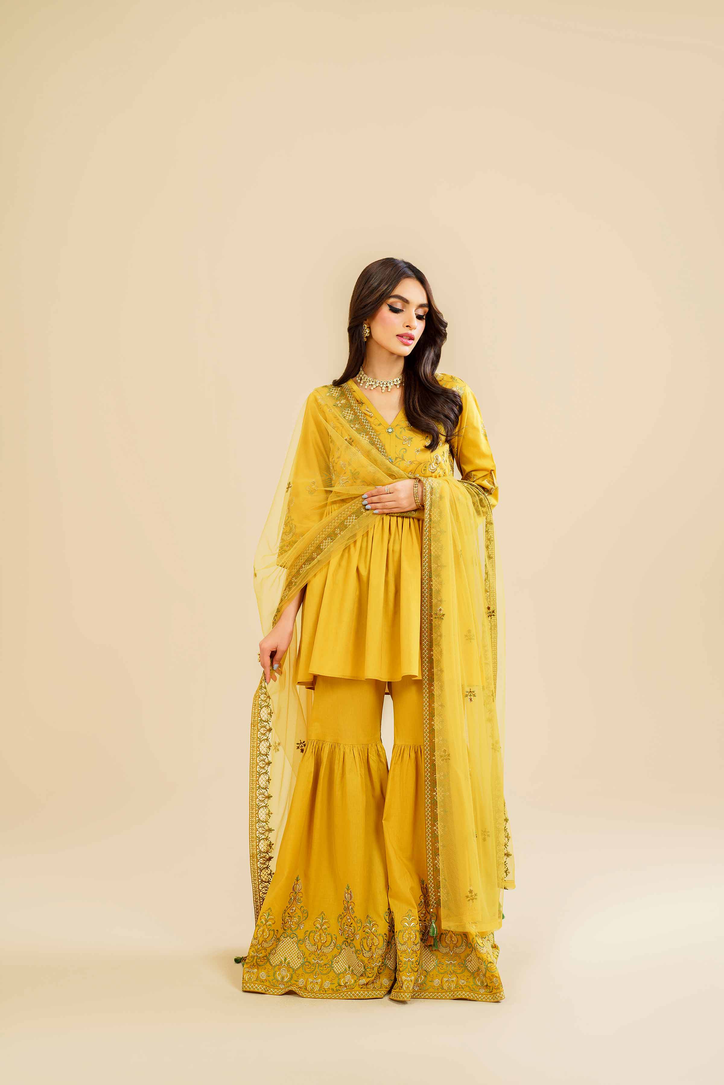 3 Piece - Embroidered Suit - KFE24-105