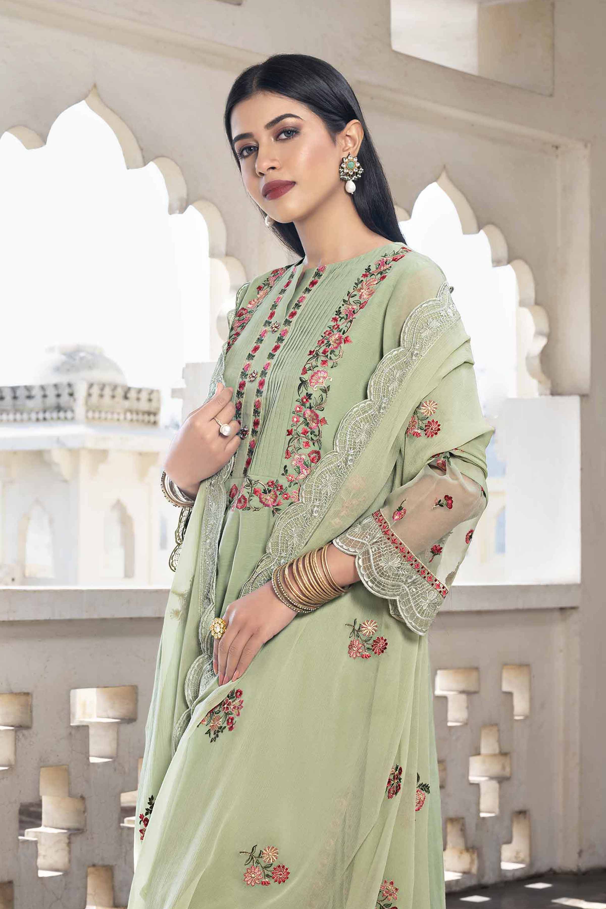 3 Piece - Embroidered Suit - KFE24-106